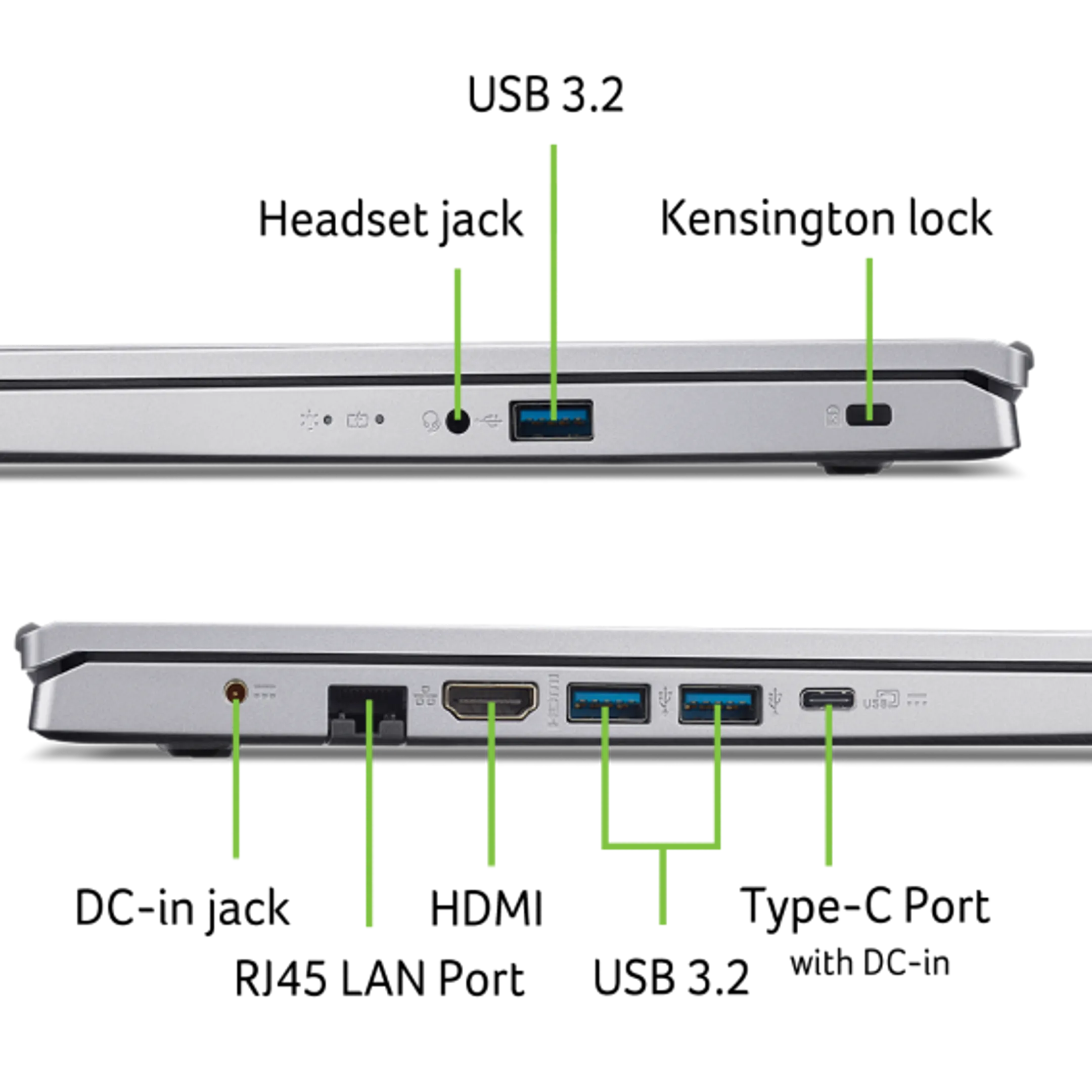 Laptop 15,6" Aspire Go 15 Ryzen 5 16GB 512 GB QWERTZ AG15-42P-R70H