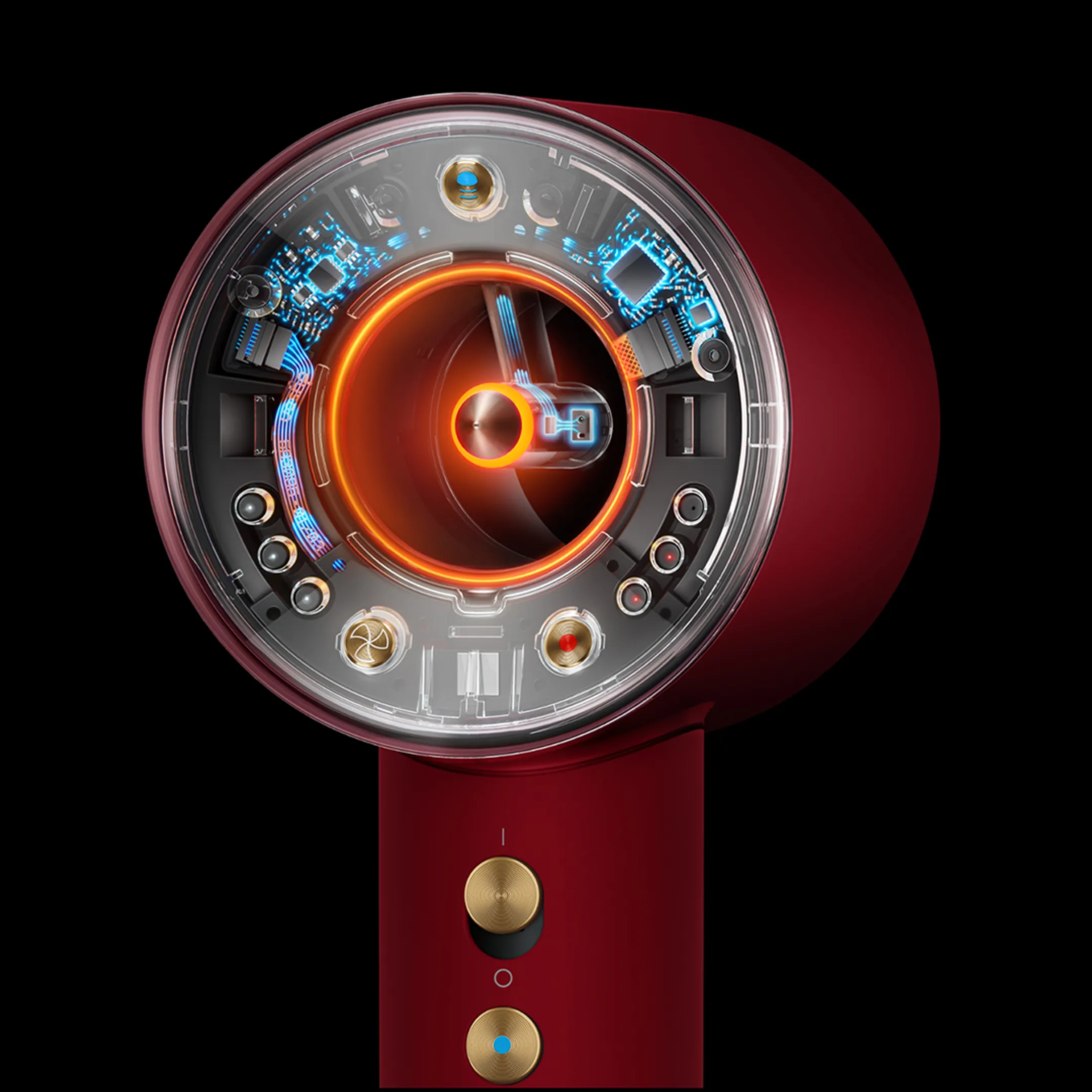 Hair Dryer Supersonic r Professional Straight + Wavy Red Velvet Limited Edition