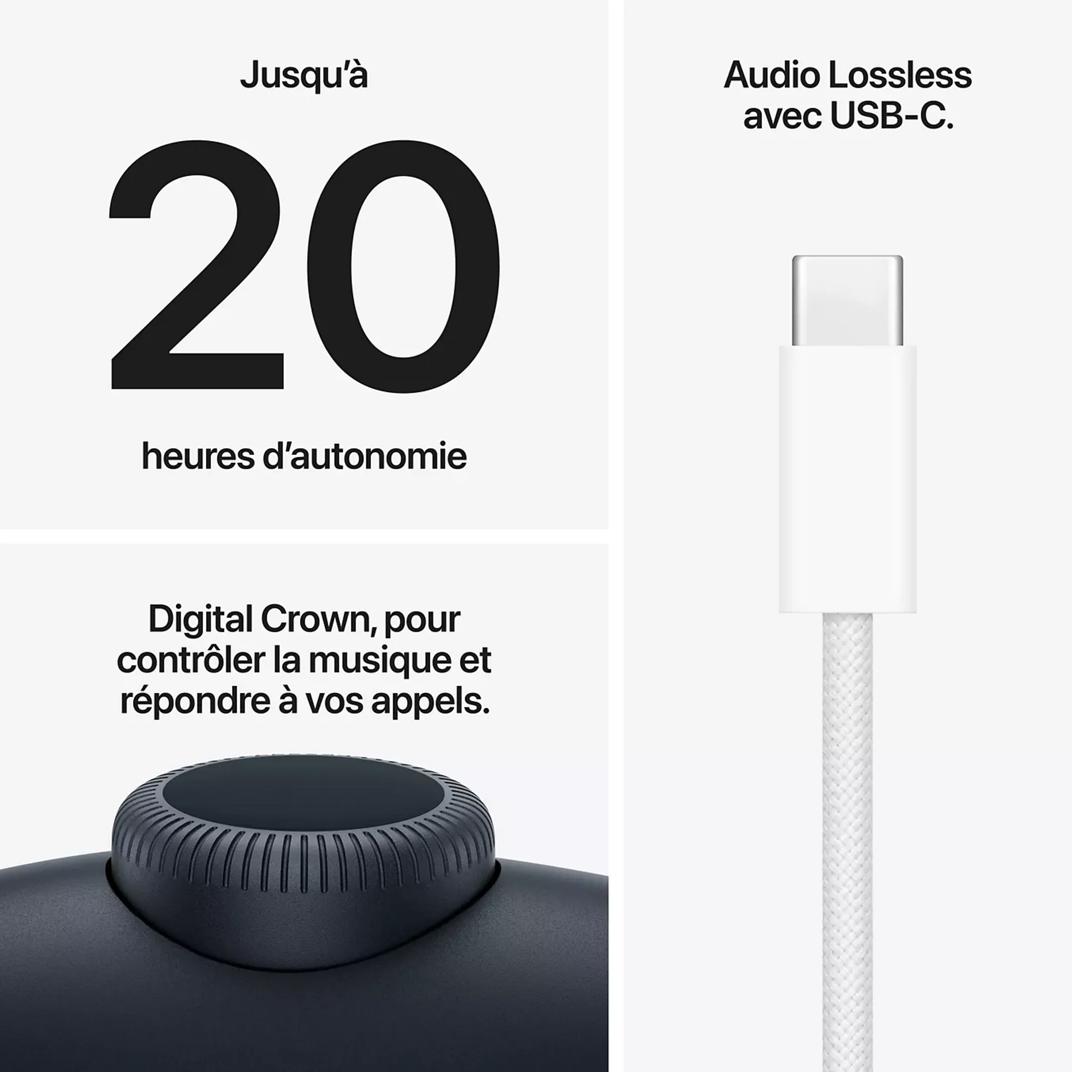 Casque sans fil AirPods Max 2 Minuit
