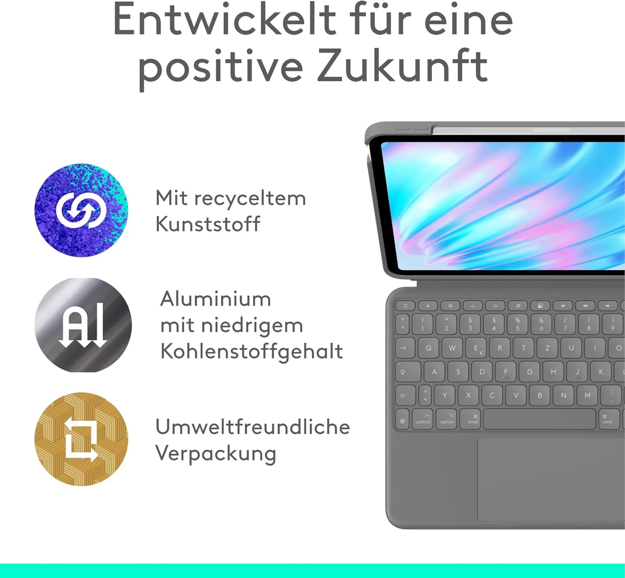 Tastaturhülle Combo Touch für iPad Air 11" AZERTY