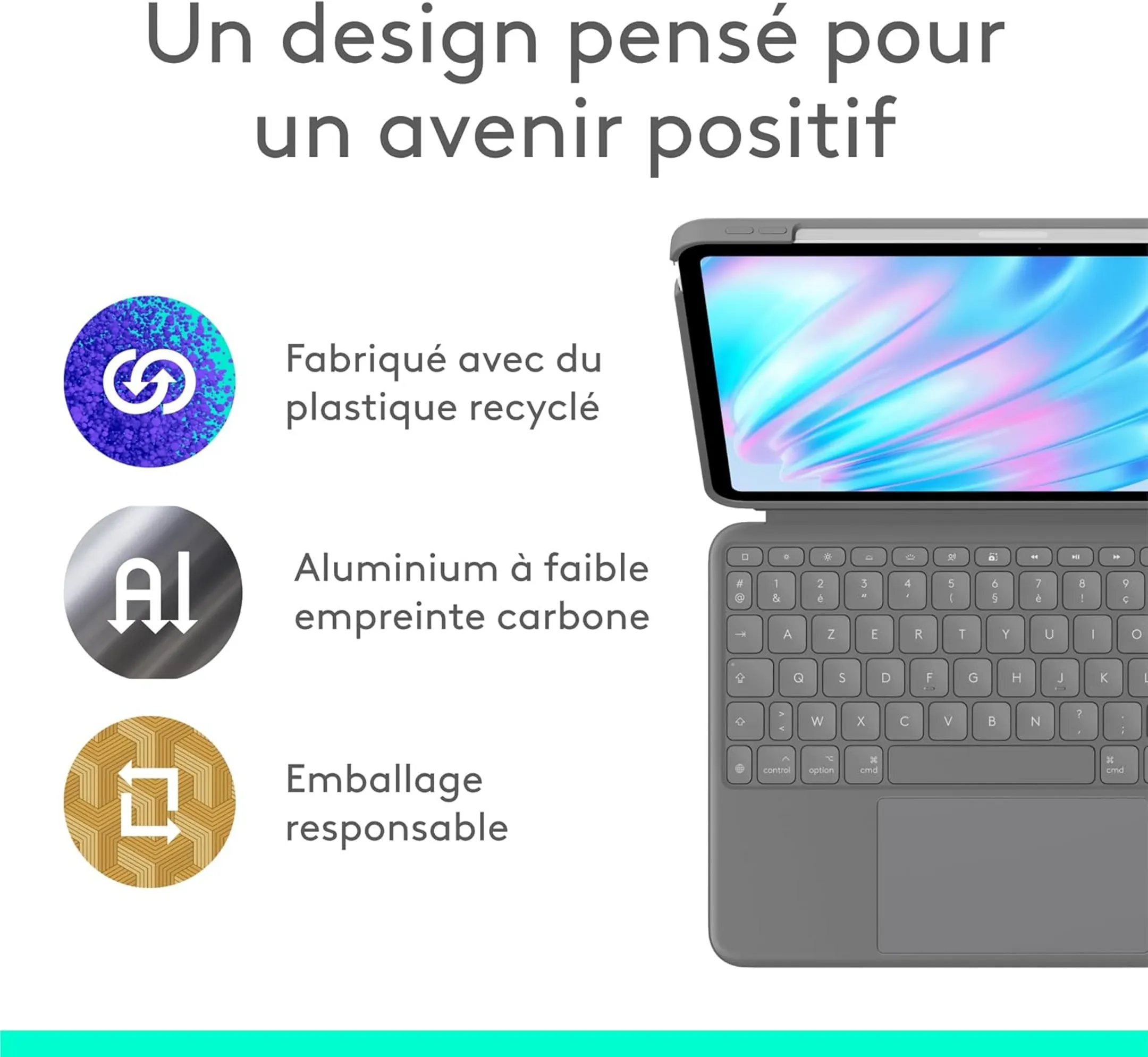 Étui clavier Combo Touch pour iPad Air 11" AZERTY