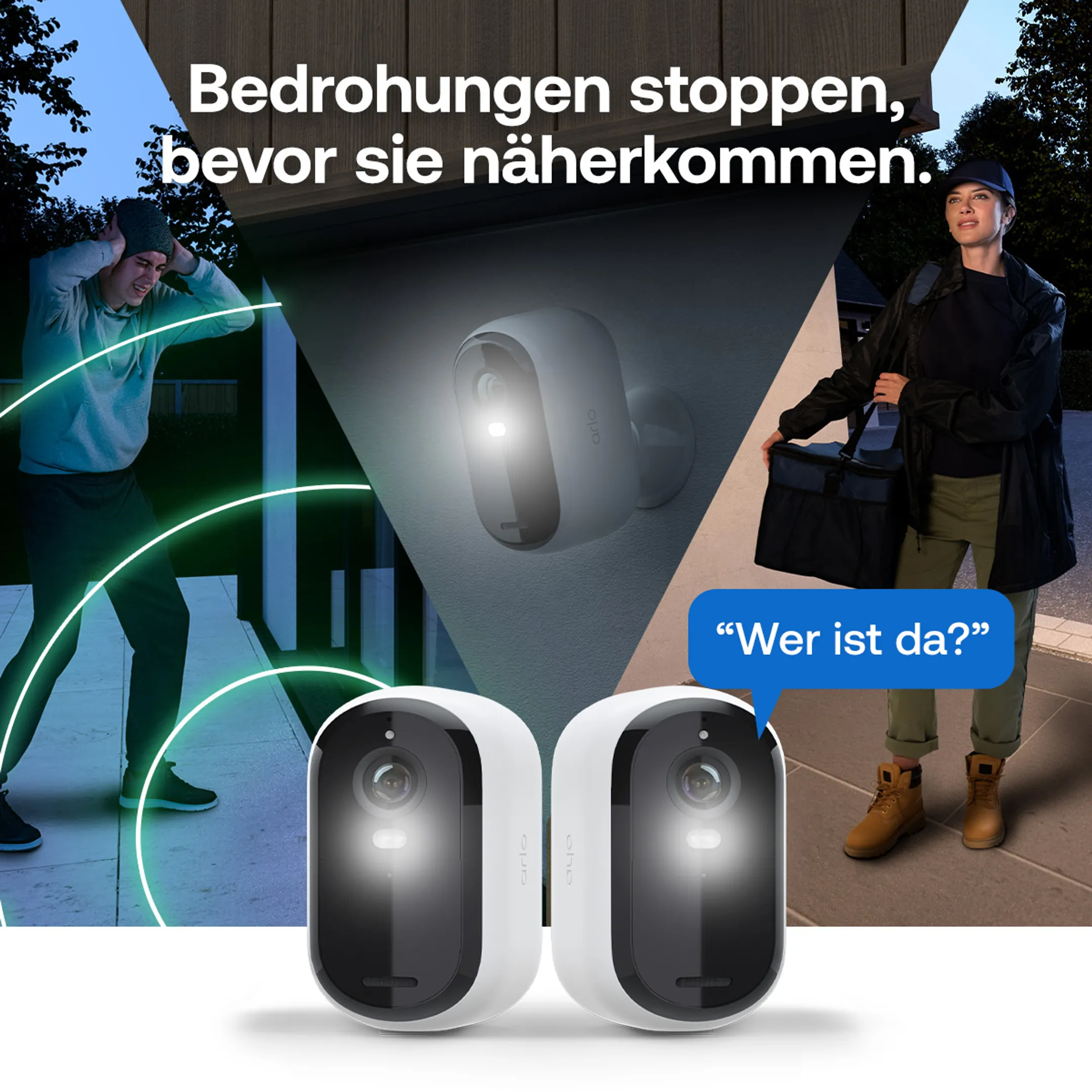 Außenüberwachungskamera Essential 3 2K – 2 Stück