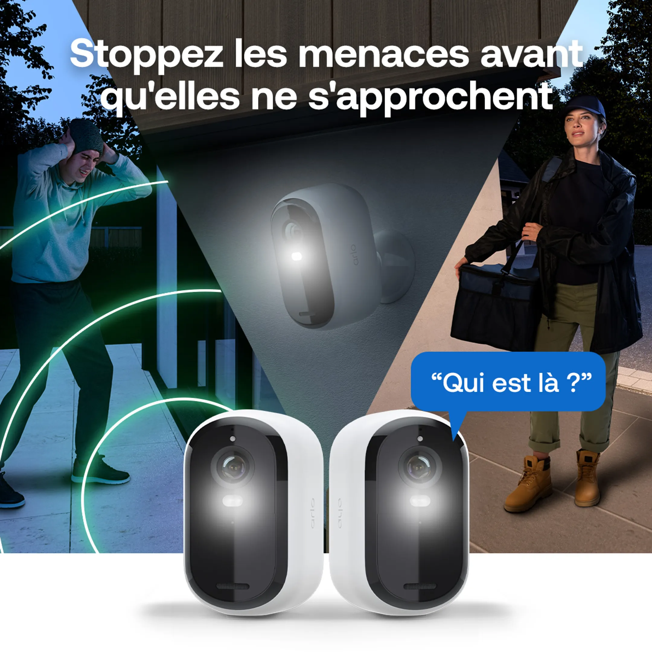 Caméra de surveillance extérieure Essential 3 2K - 2 pièces