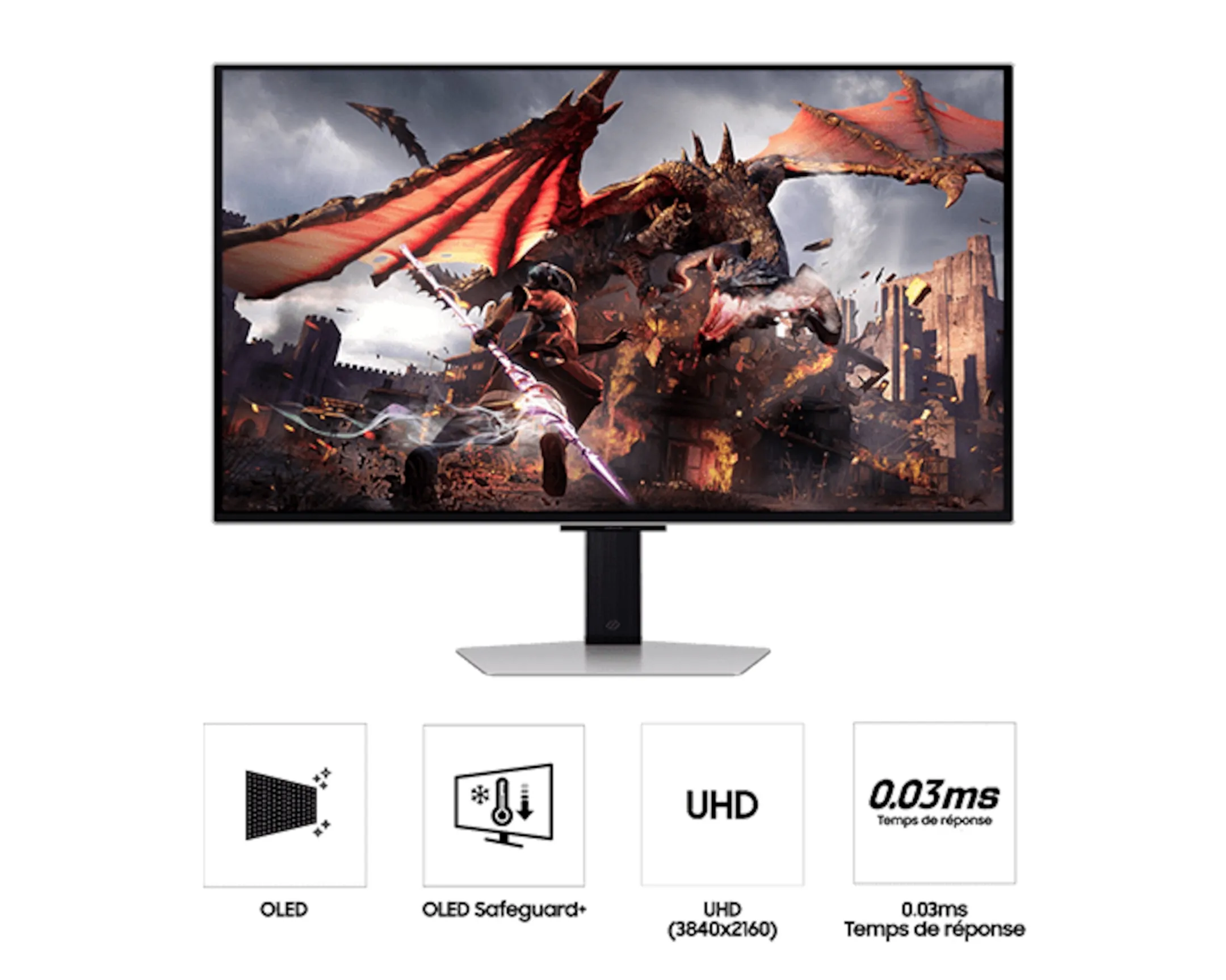 Moniteur Gaming 32" 4K UHD 240Hz Odyssey OLED G8 G80SD LS32DG802SUXEN