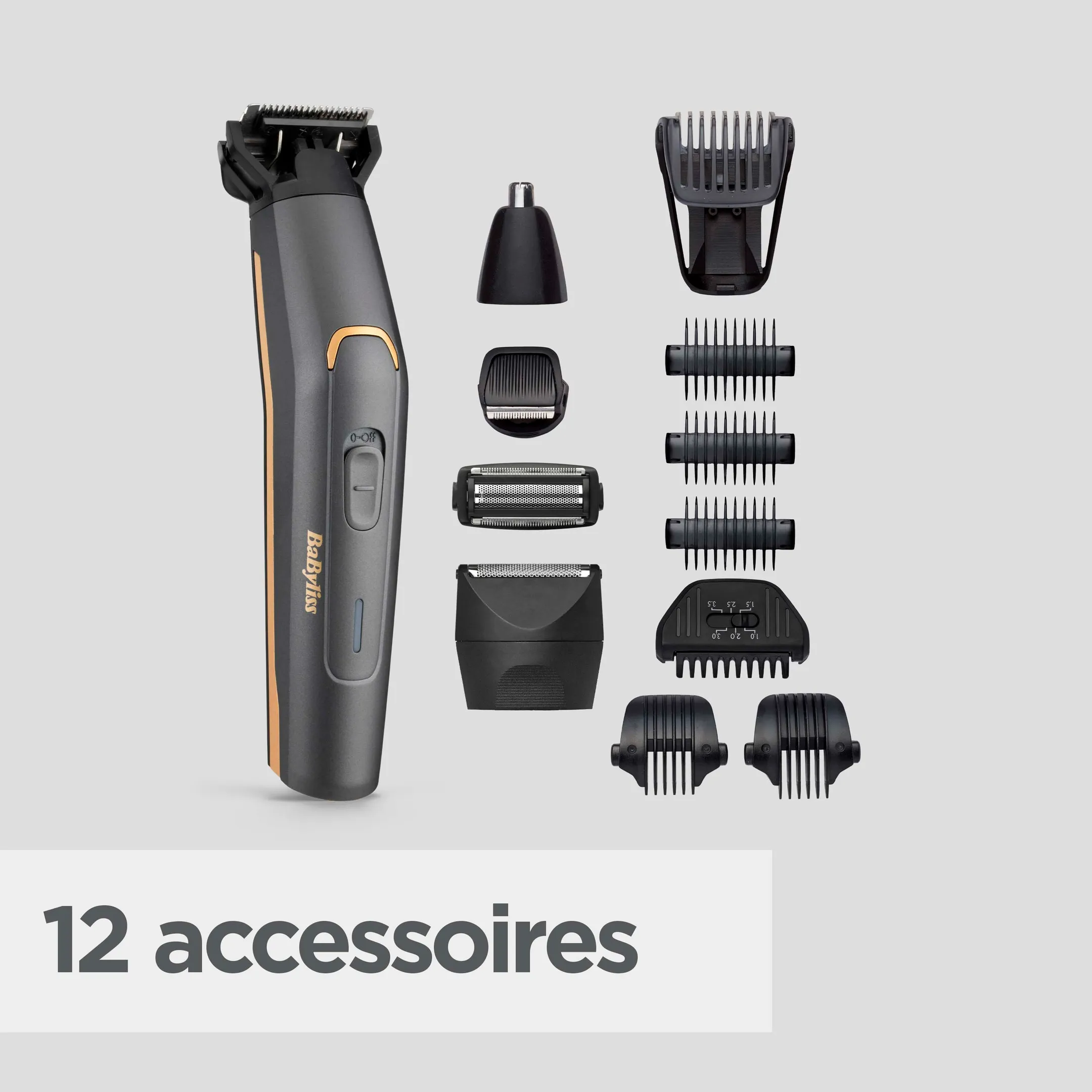 Tondeuse Multi-usages 12-en-1 Graphite Precision MT987E