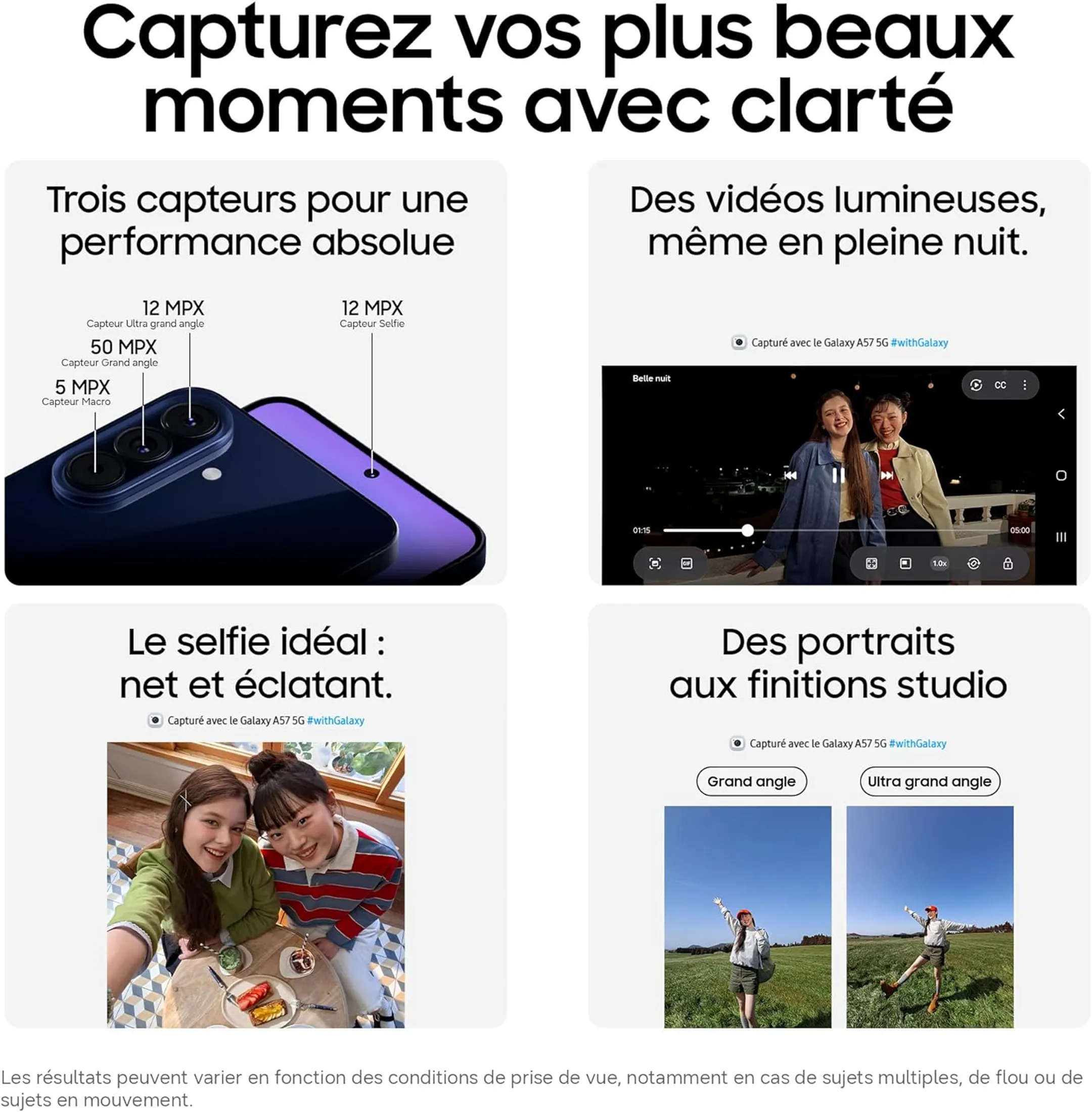 Smartphone Galaxy A57 5G 256Go Awesome Navy