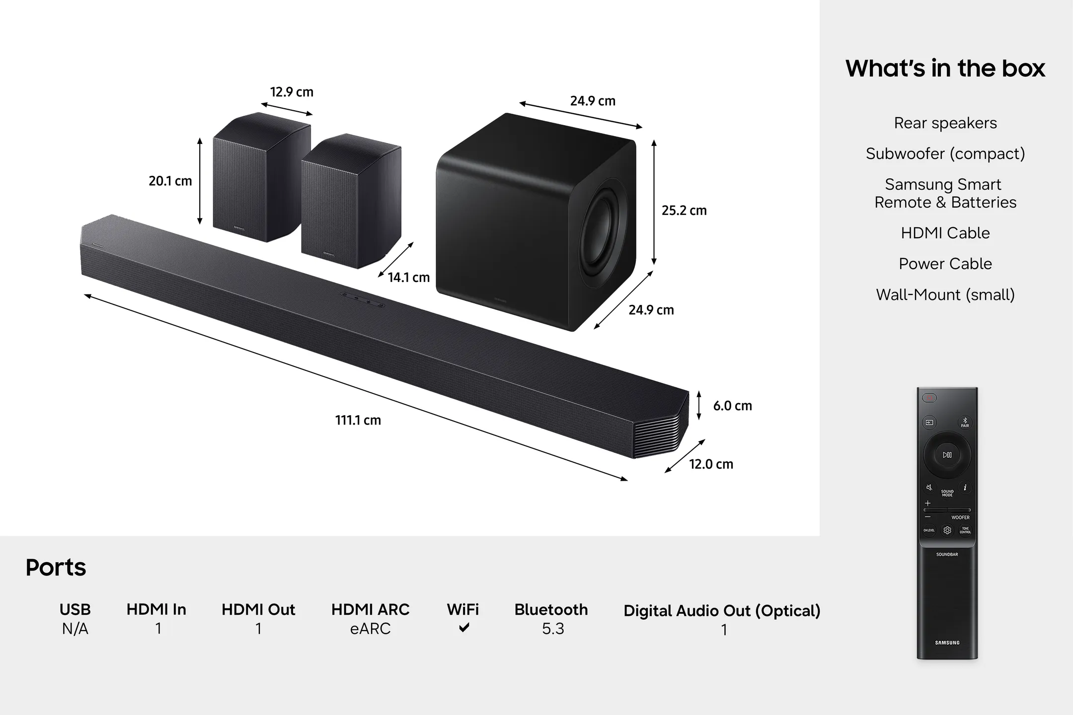 Barre de son 9.1.4 Q-Series HW-Q930H/XN