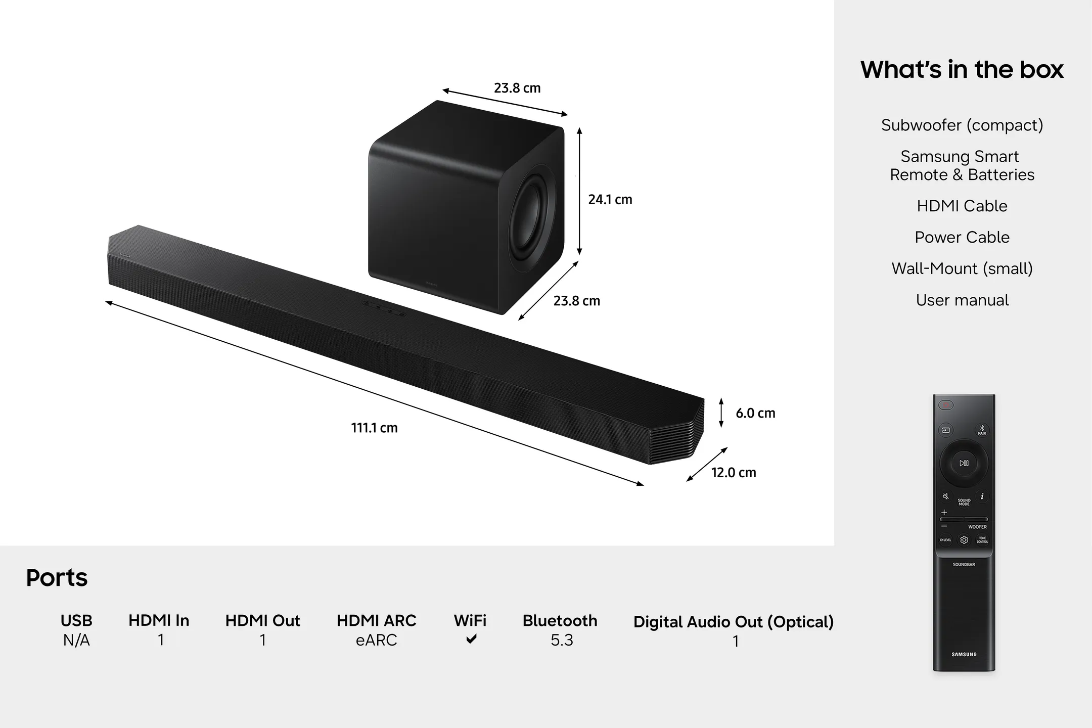 Barre de son 5.1.2 Q-Series HW-Q800H/XN
