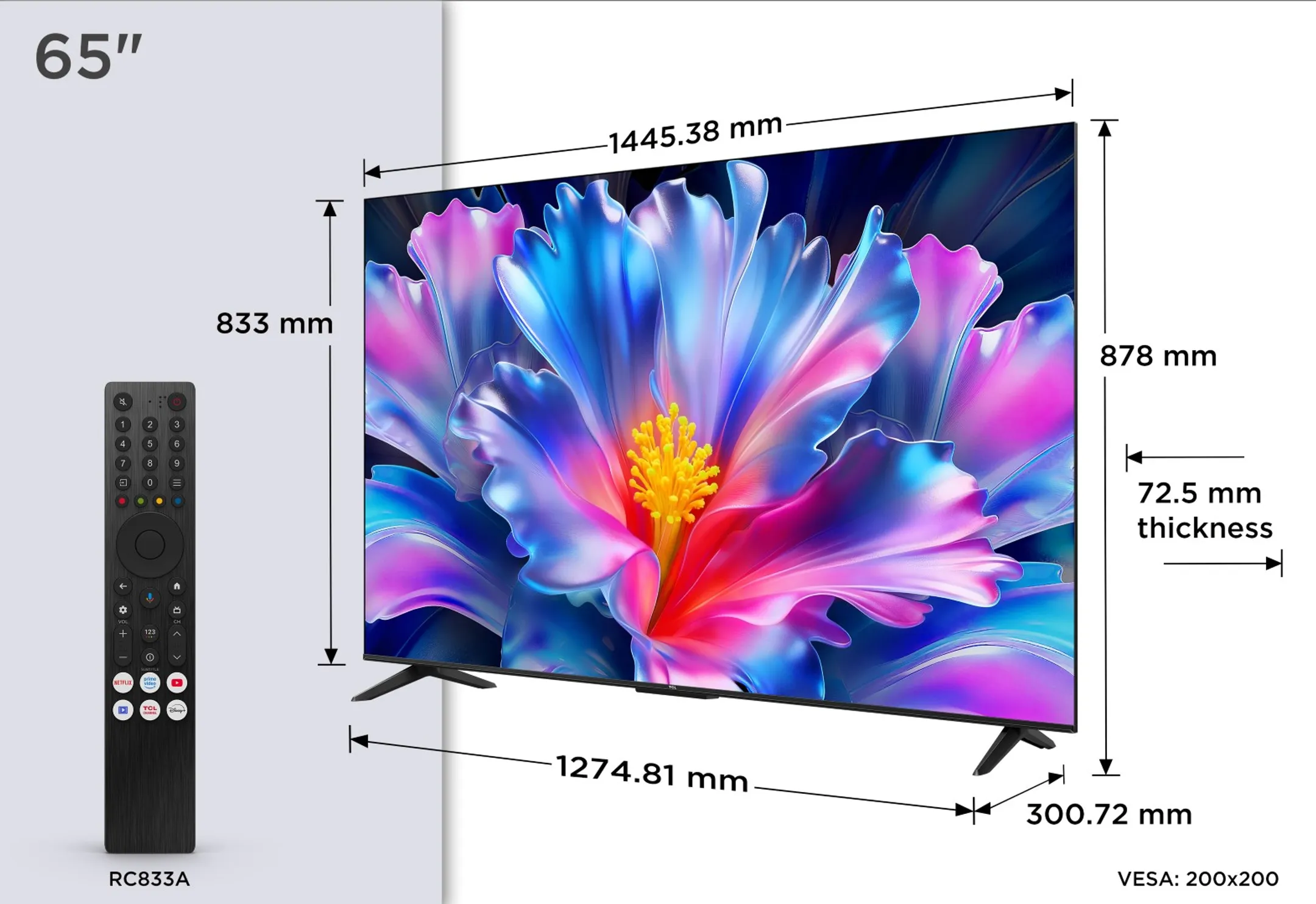 TV QLED 4K 65P6L 65 pouces
