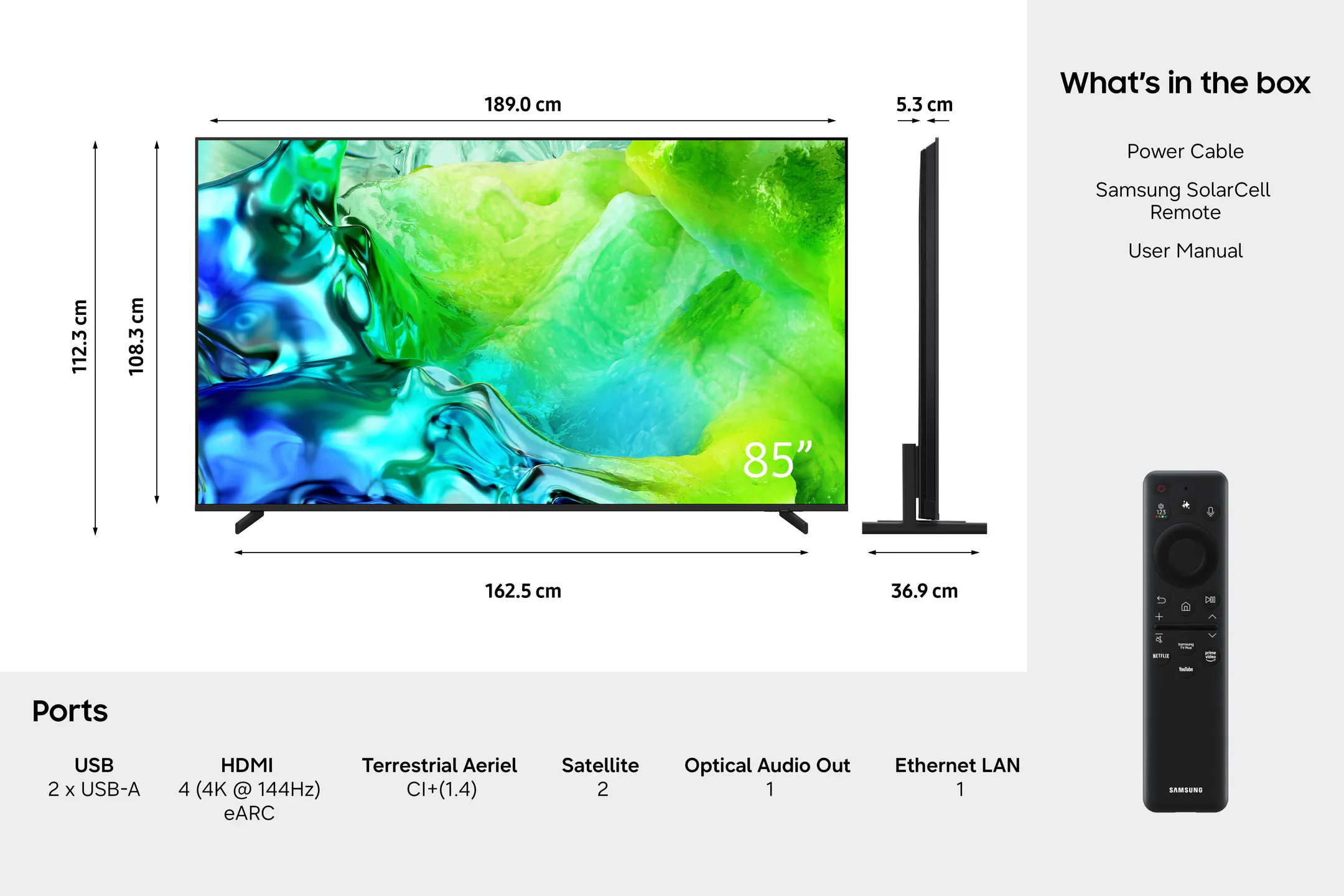TV Neo QLED 4K QE85QN80HAUXXN 85 pouces