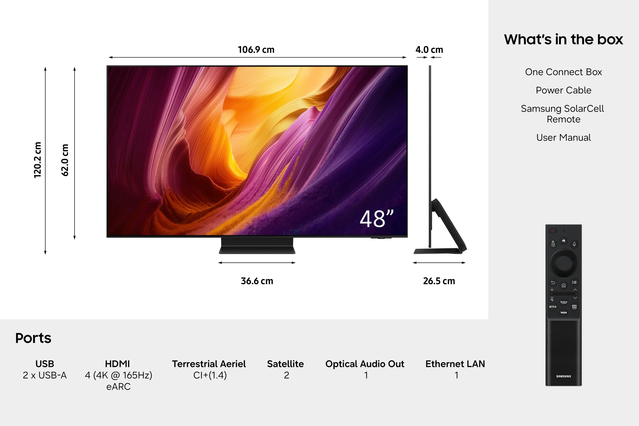 TV OLED 4K QE48S95HAEXXN 48 inches