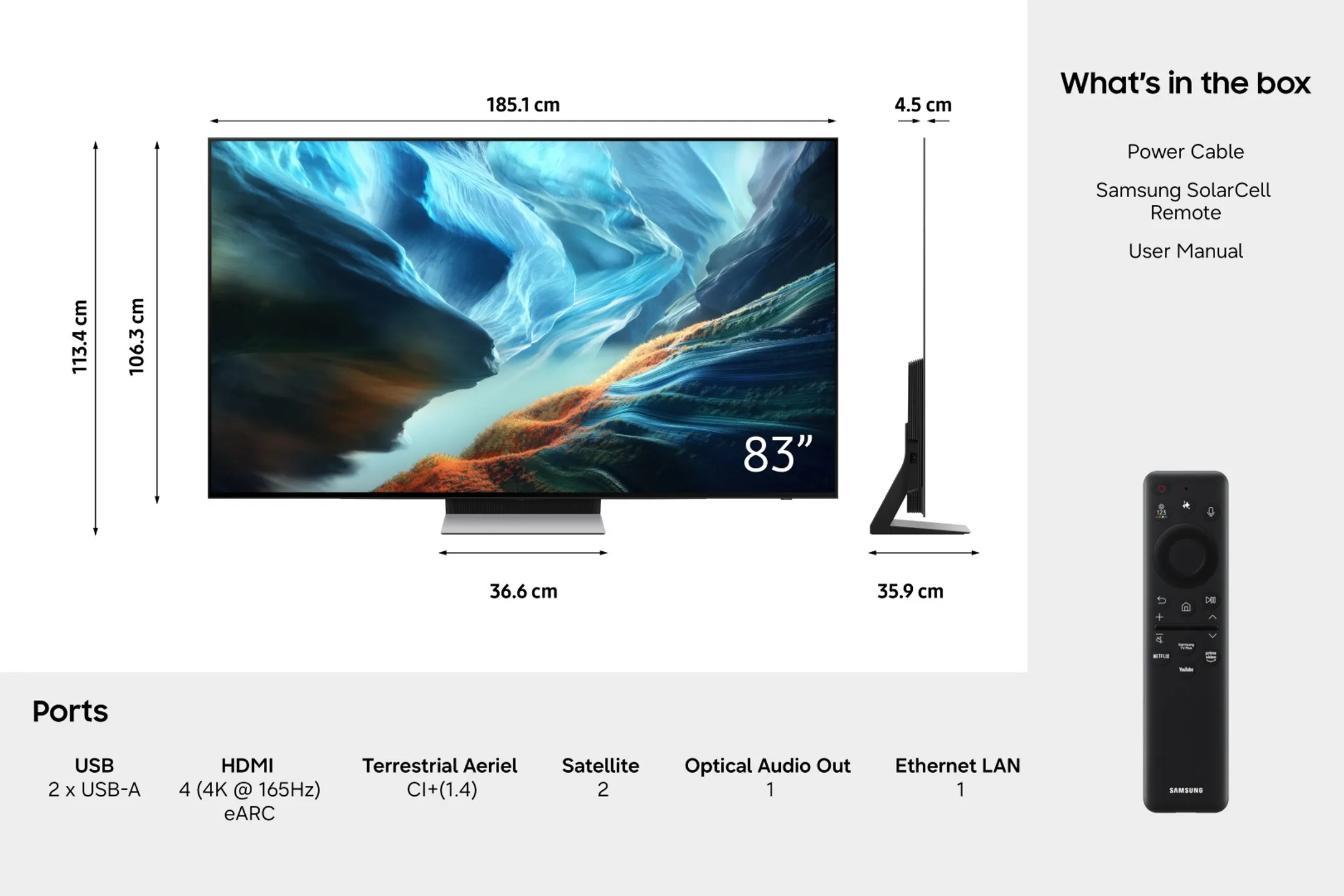 TV OLED 4K QE83S90HAEXXN 83 pouces