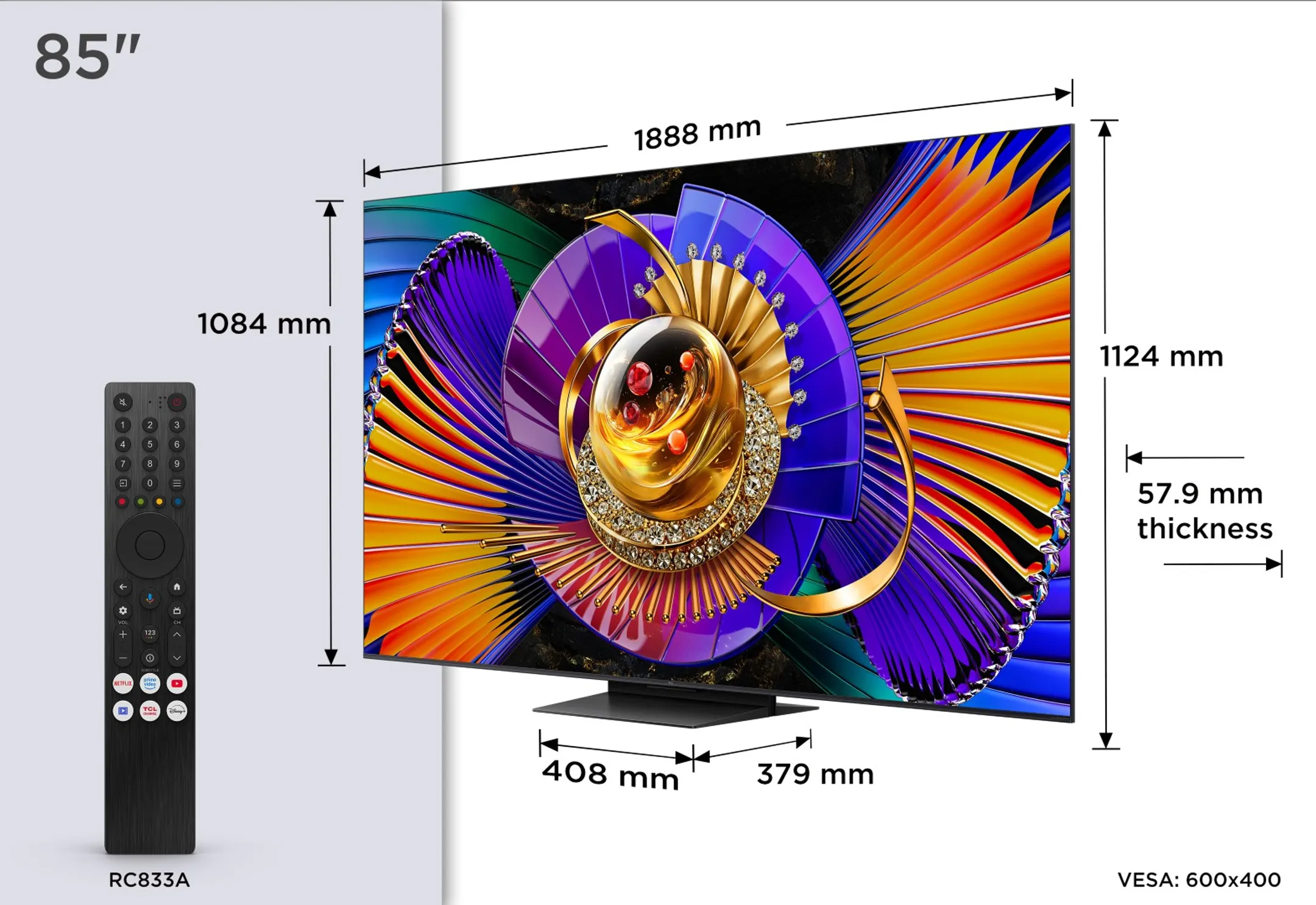 TV SQD-Mini LED 4K 85C79L 85 inches