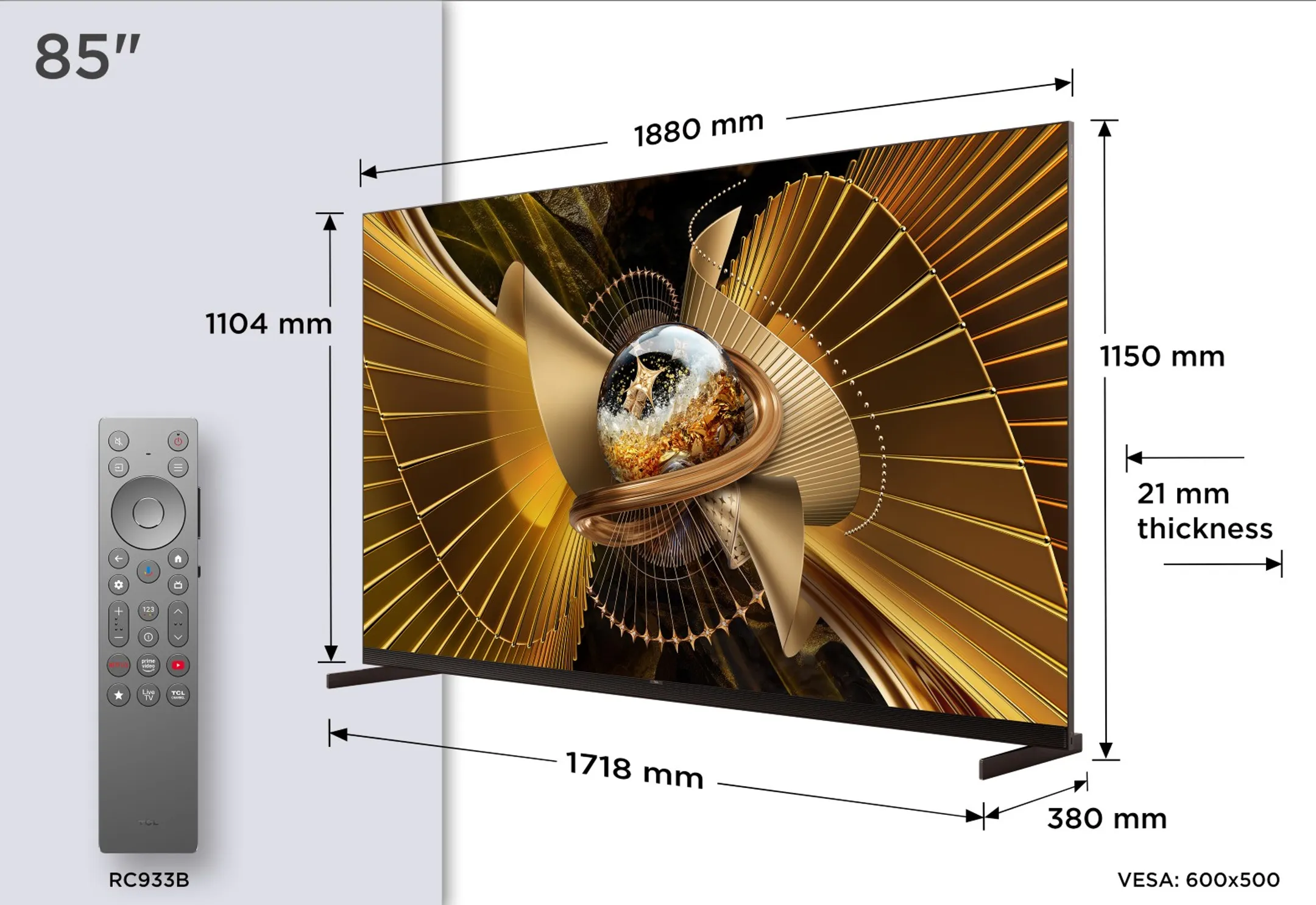 TV SQD-Mini LED 4K 85X11L 85 pouces