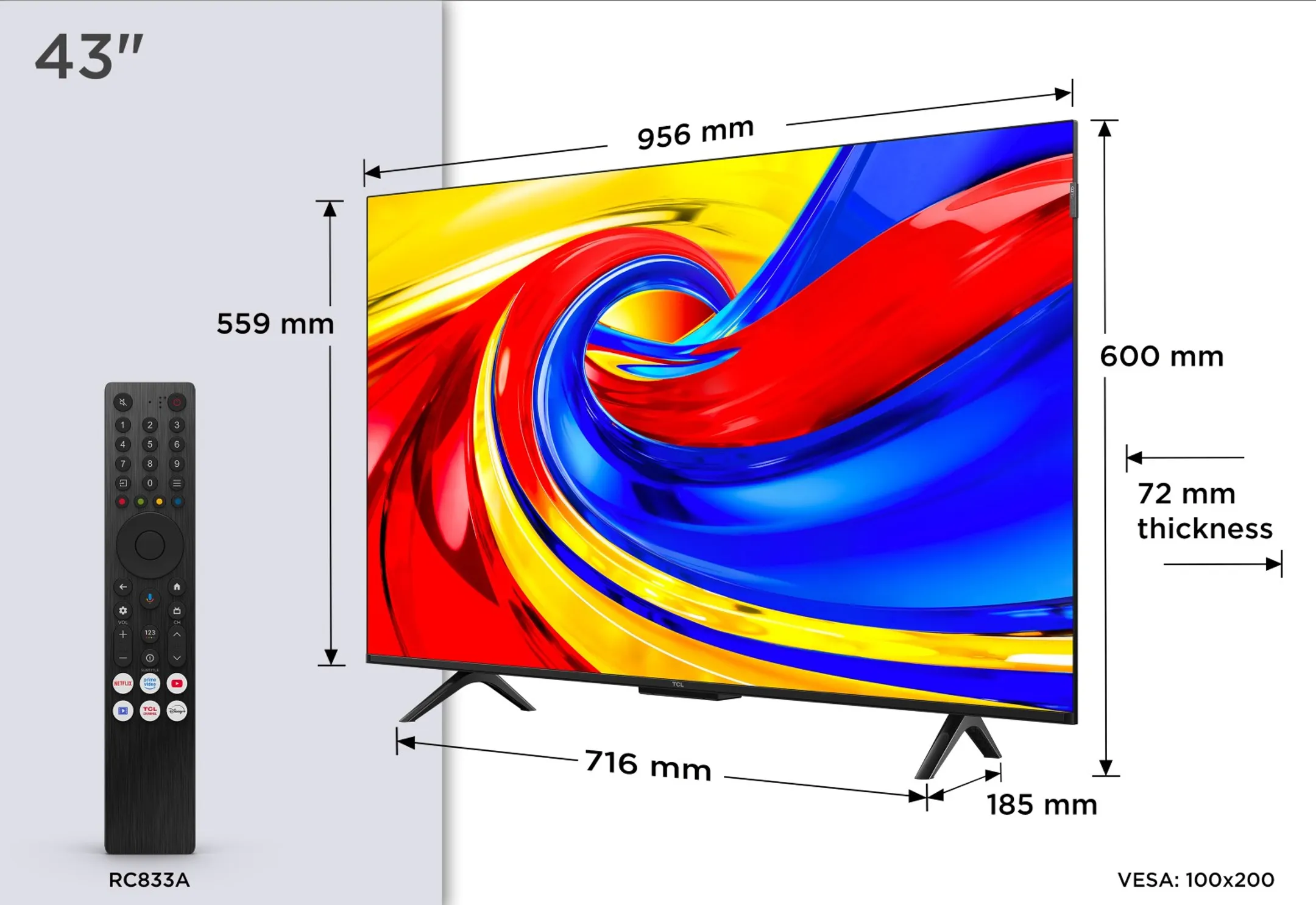 TV QLED 4K 43P79L 43 zoll