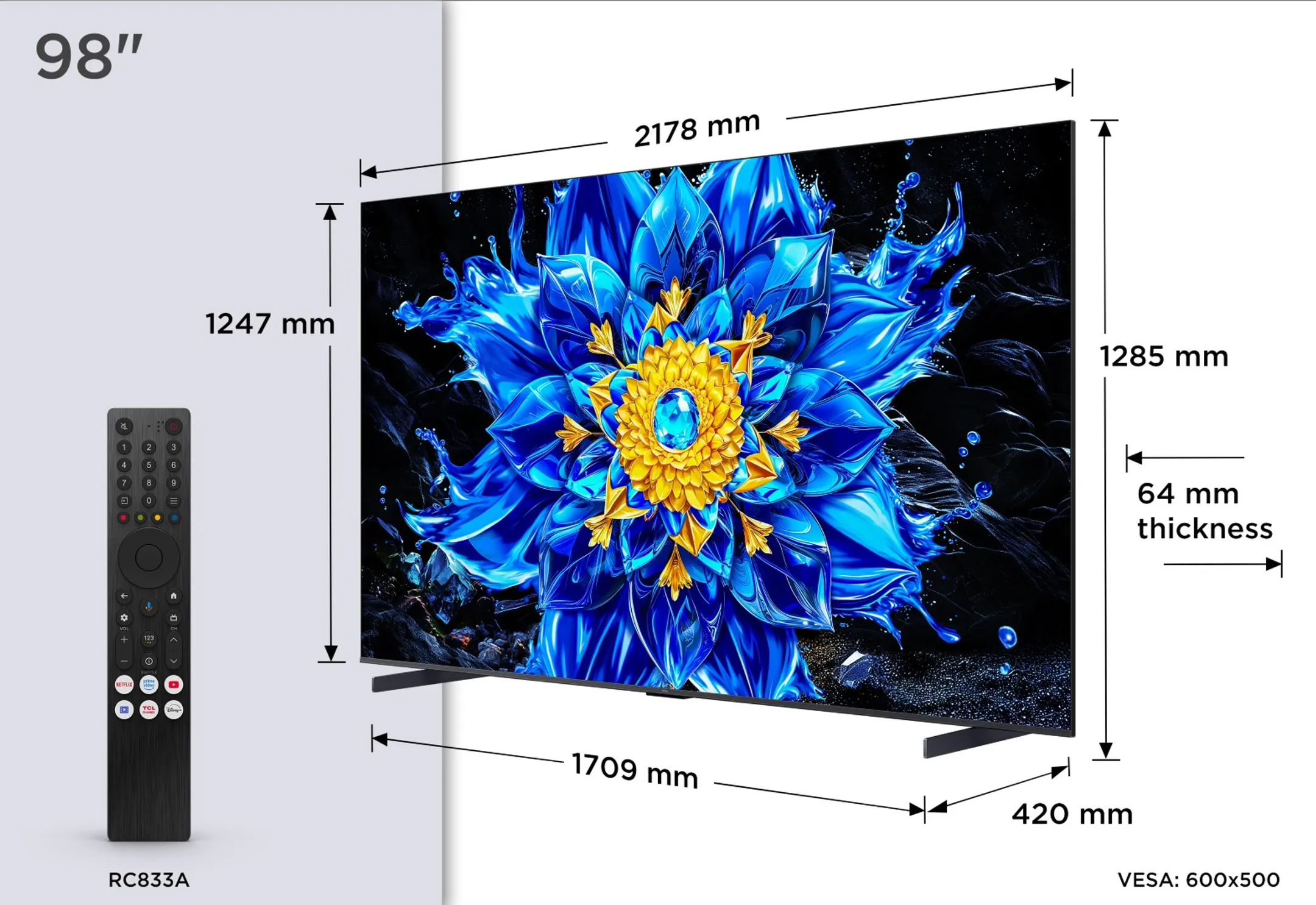 TV QD-Mini LED 4K 98P89L 98 zoll