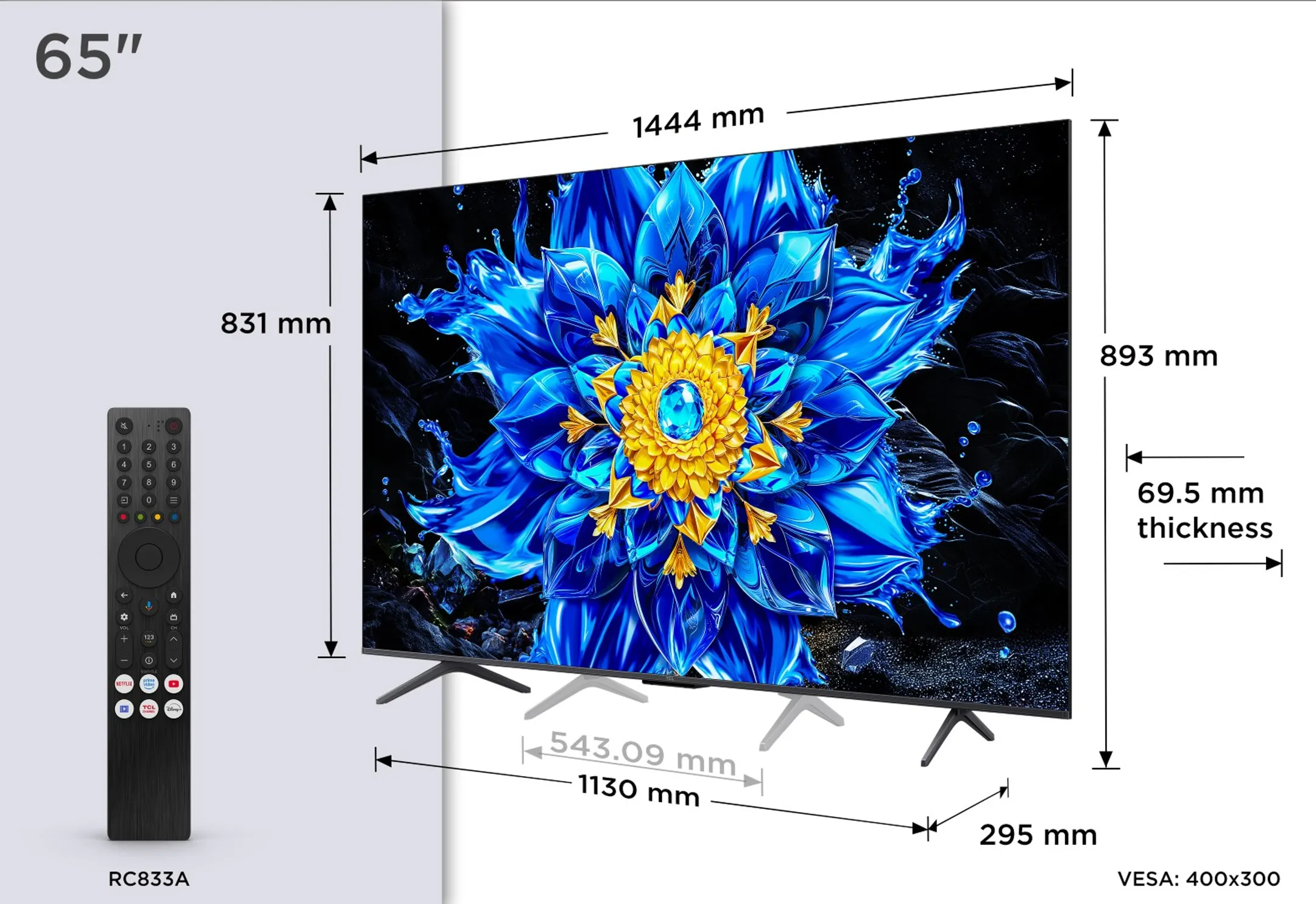 TV QD-Mini LED 4K 65P89L 65 zoll