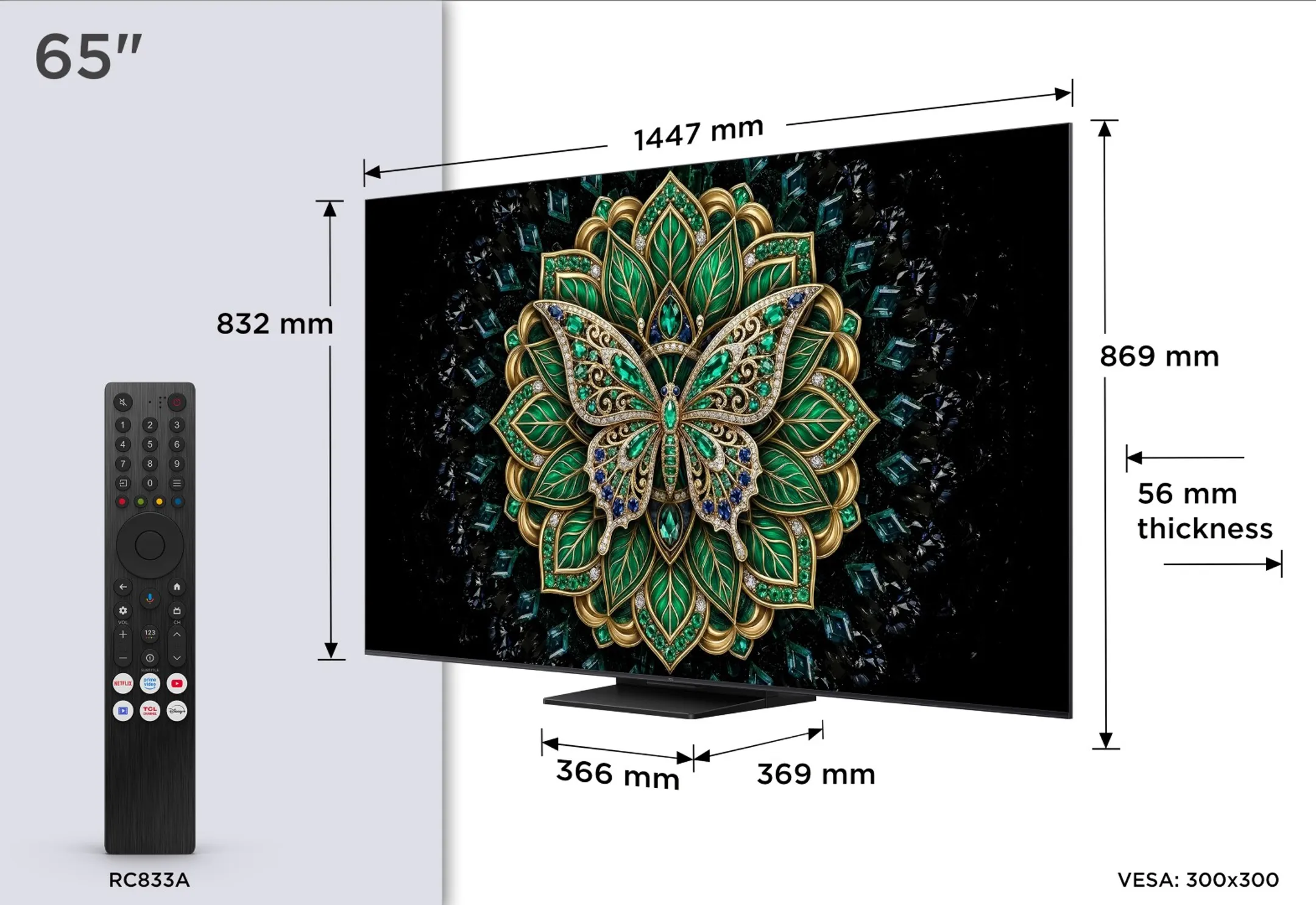 TV QD-Mini LED 4K 65C69K Pro 65 inches