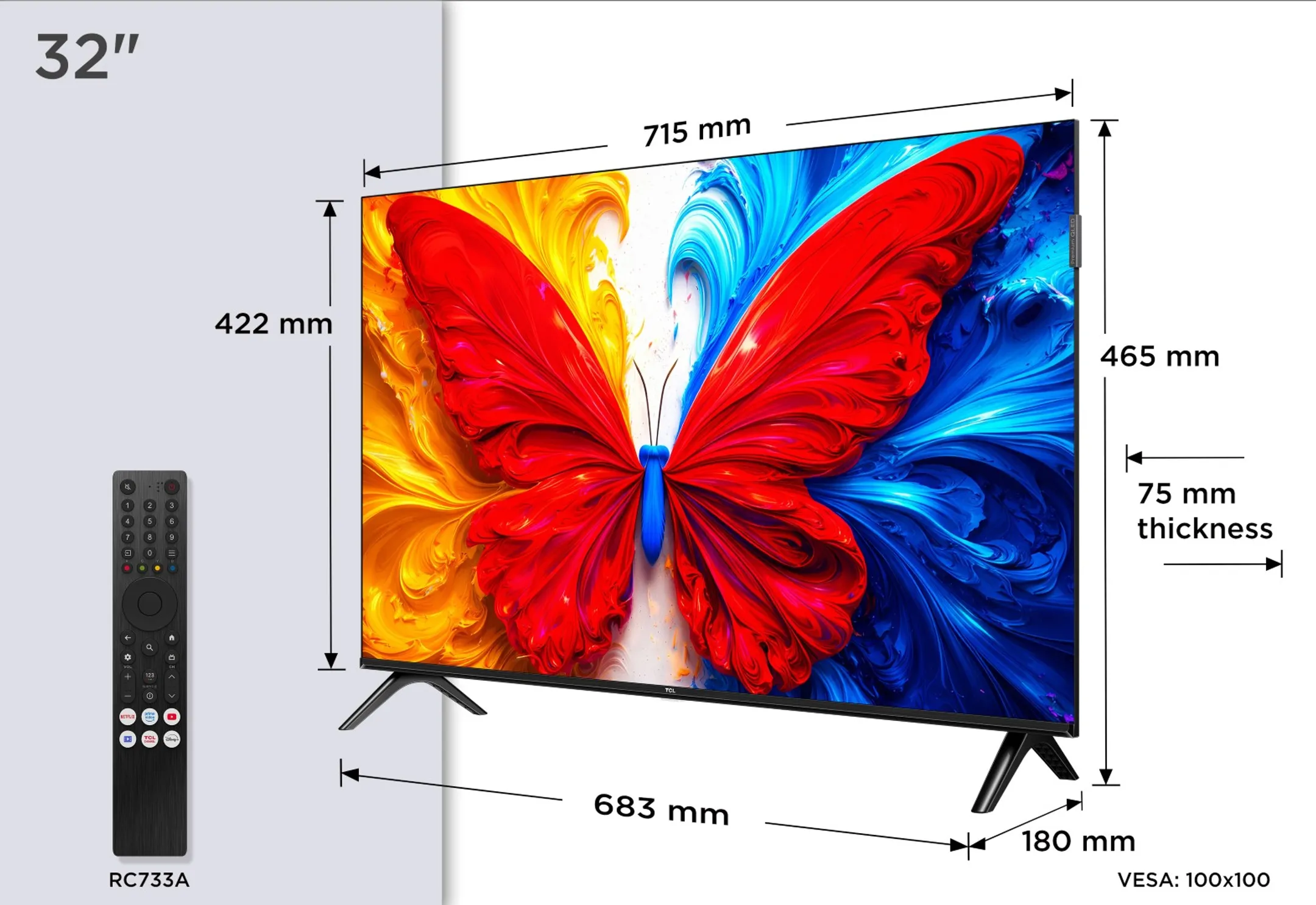 TV QLED FHD 32S5L 32 zoll