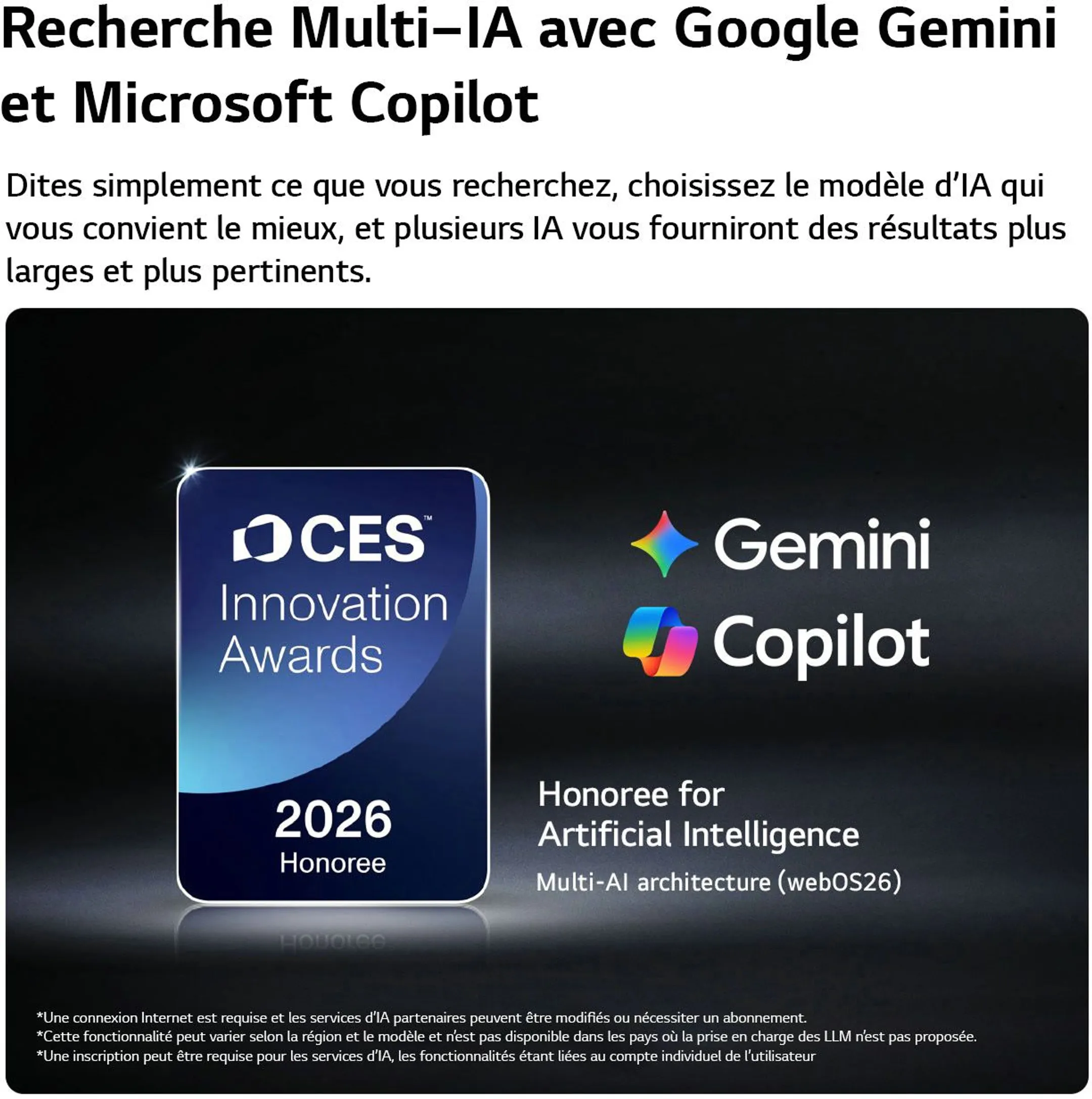 TV OLED evo AI 4K OLED65G67LW 65 pouces