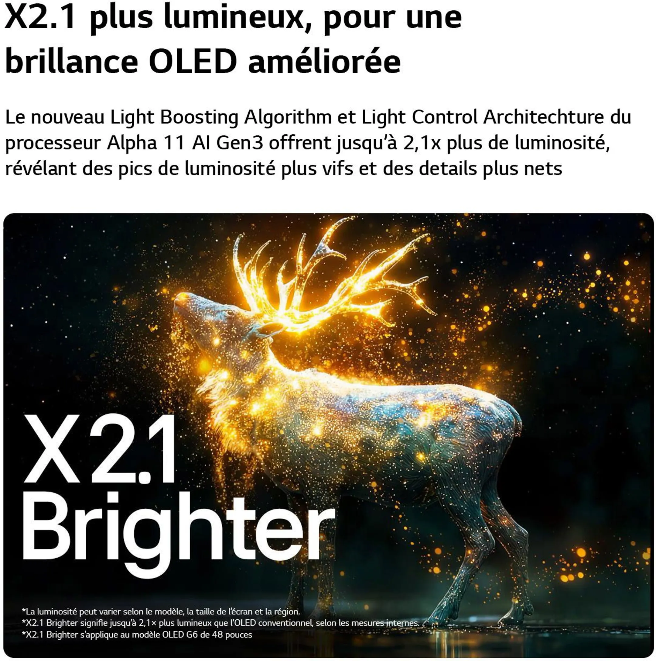 TV OLED evo AI 4K OLED48G69LS 48 pouces