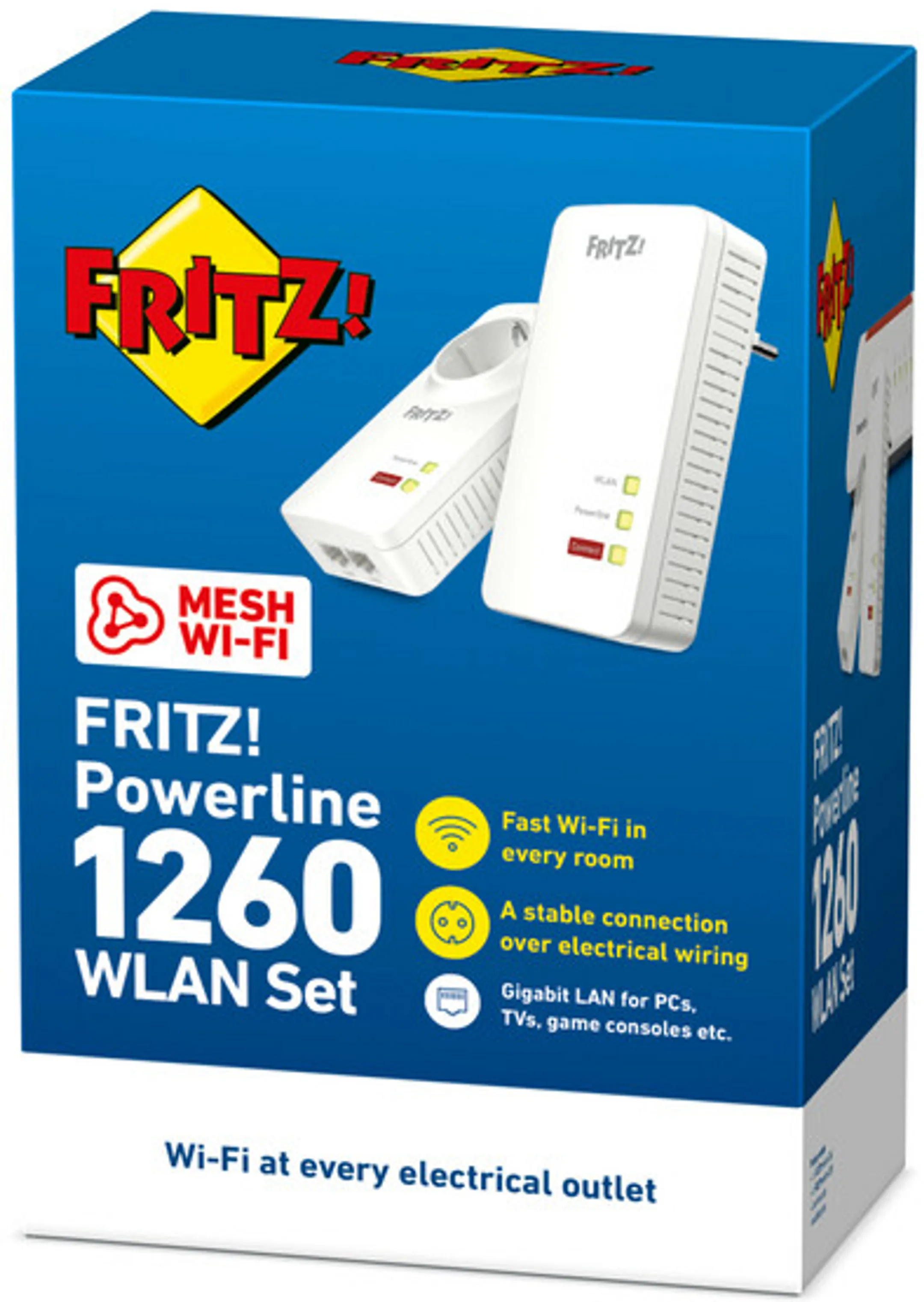 CPL Wi-Fi FRITZ!Powerline 1260 Set