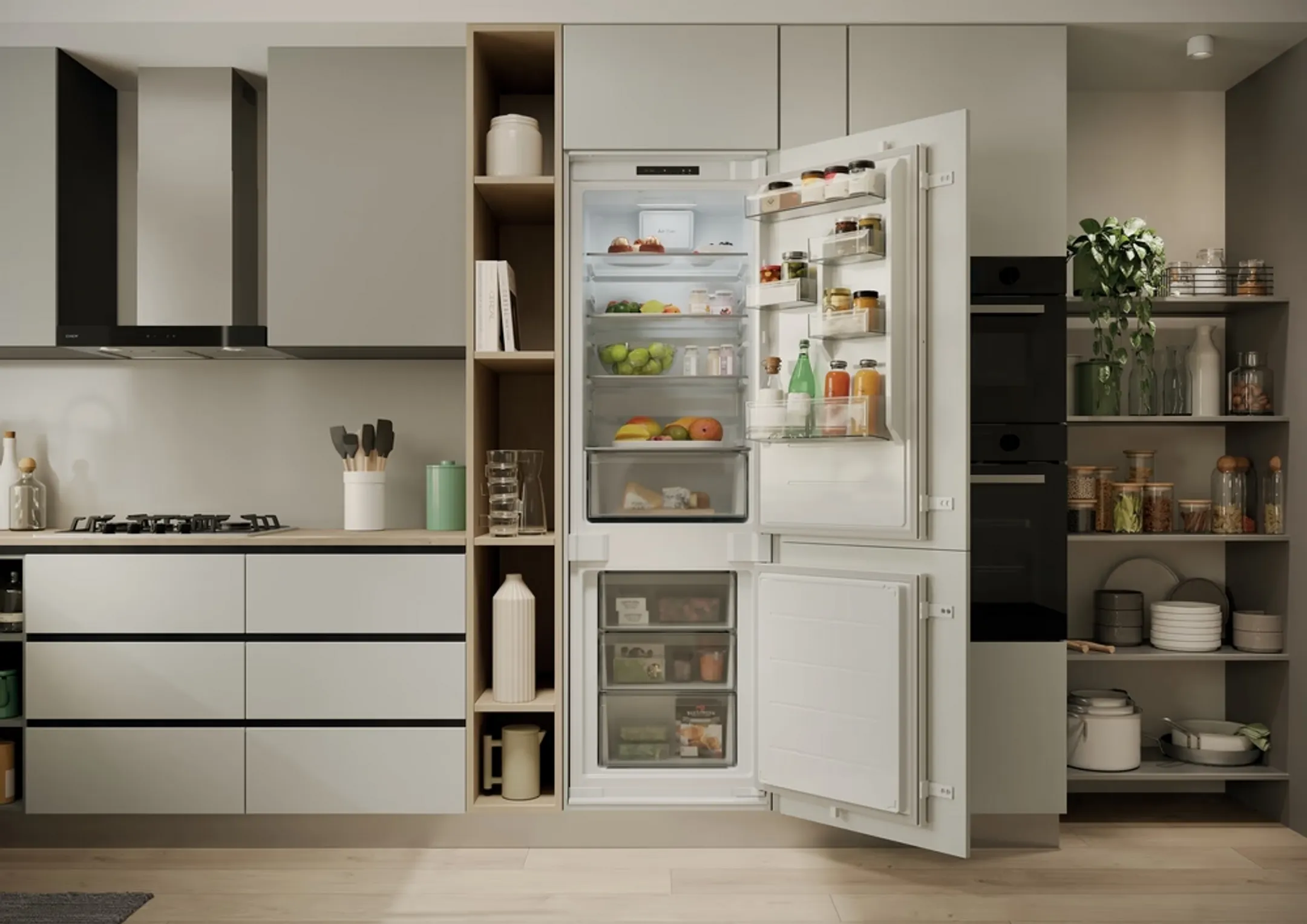 Combi frigo congélateur encastrable Fresco 400 CNBQL3518EV