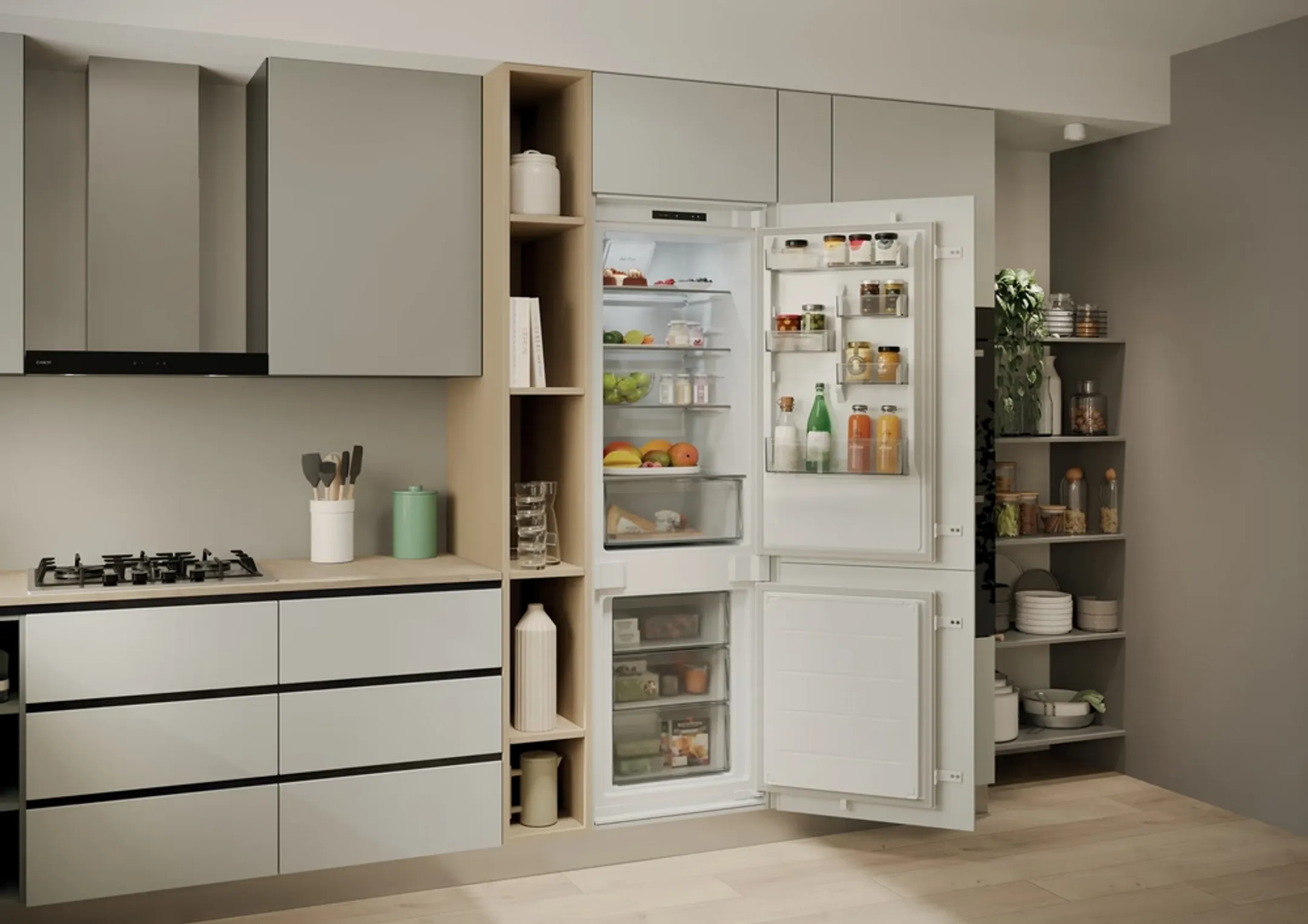 Combi frigo congélateur encastrable Fresco 400 CNBQL3518EV