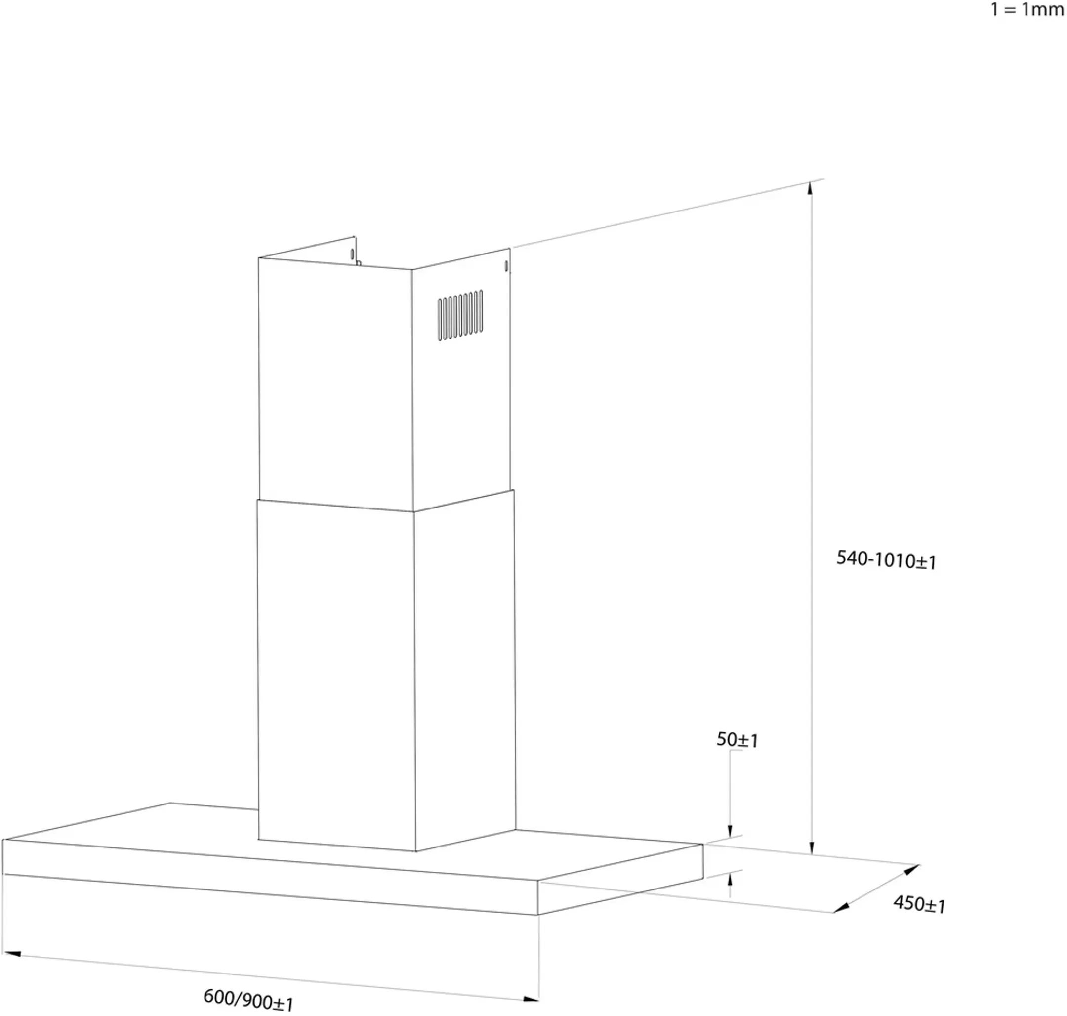 Wall-mounted cooker hood ID Feel HATS6BCS6BVOC
