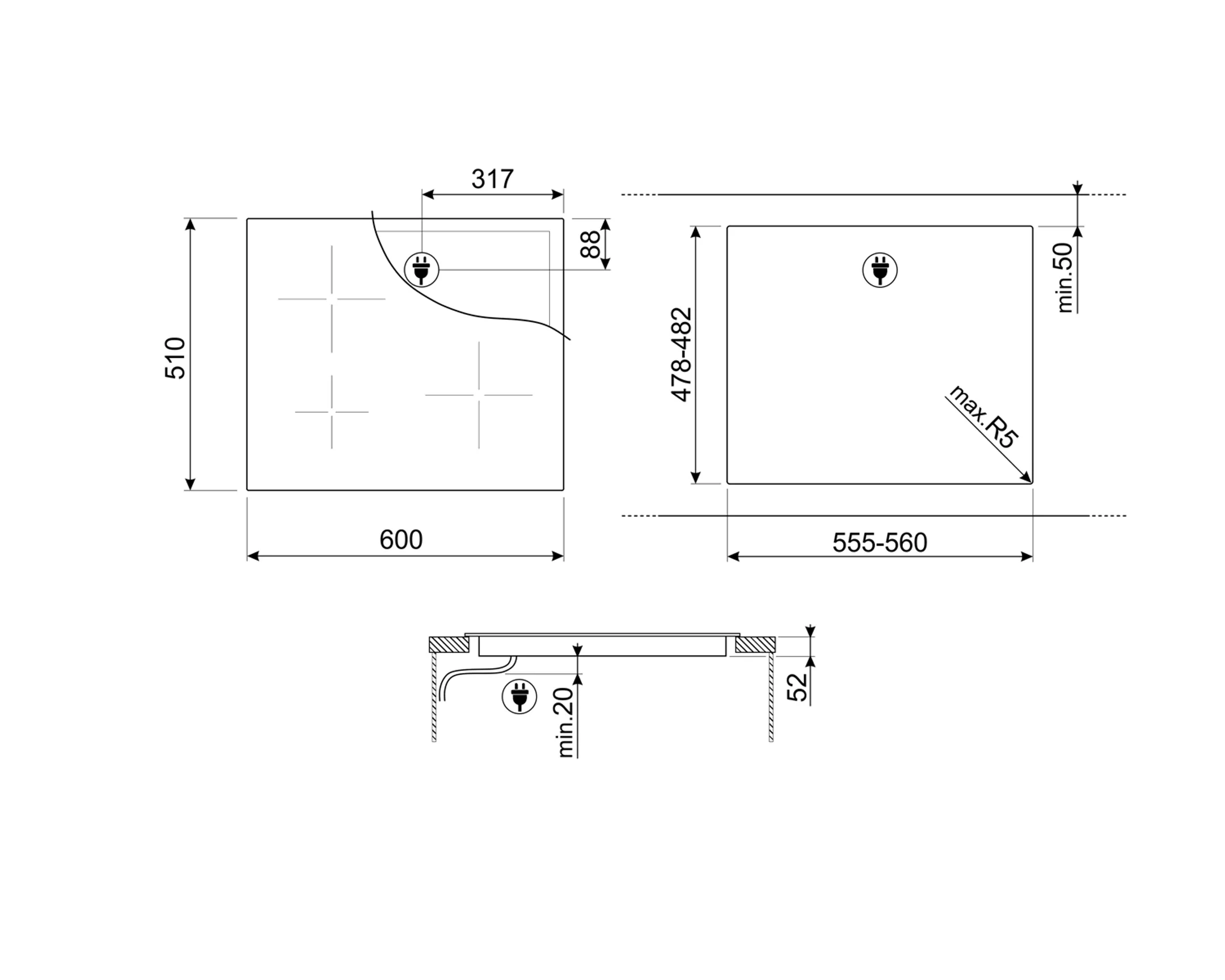 Table de cuisson induction SI2641DL