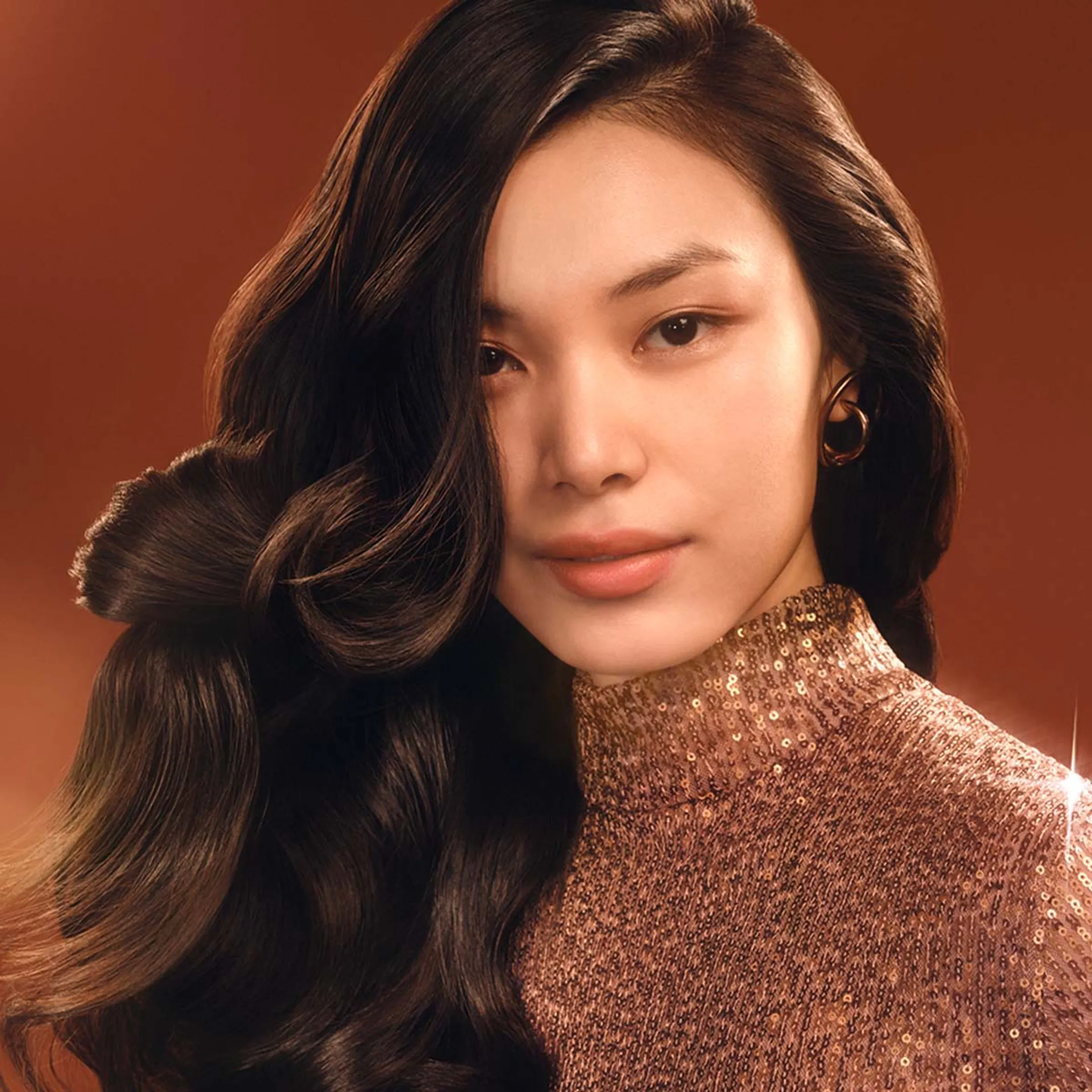Airwrap Co-anda 2x cheveux raides à ondulés Amber Silk