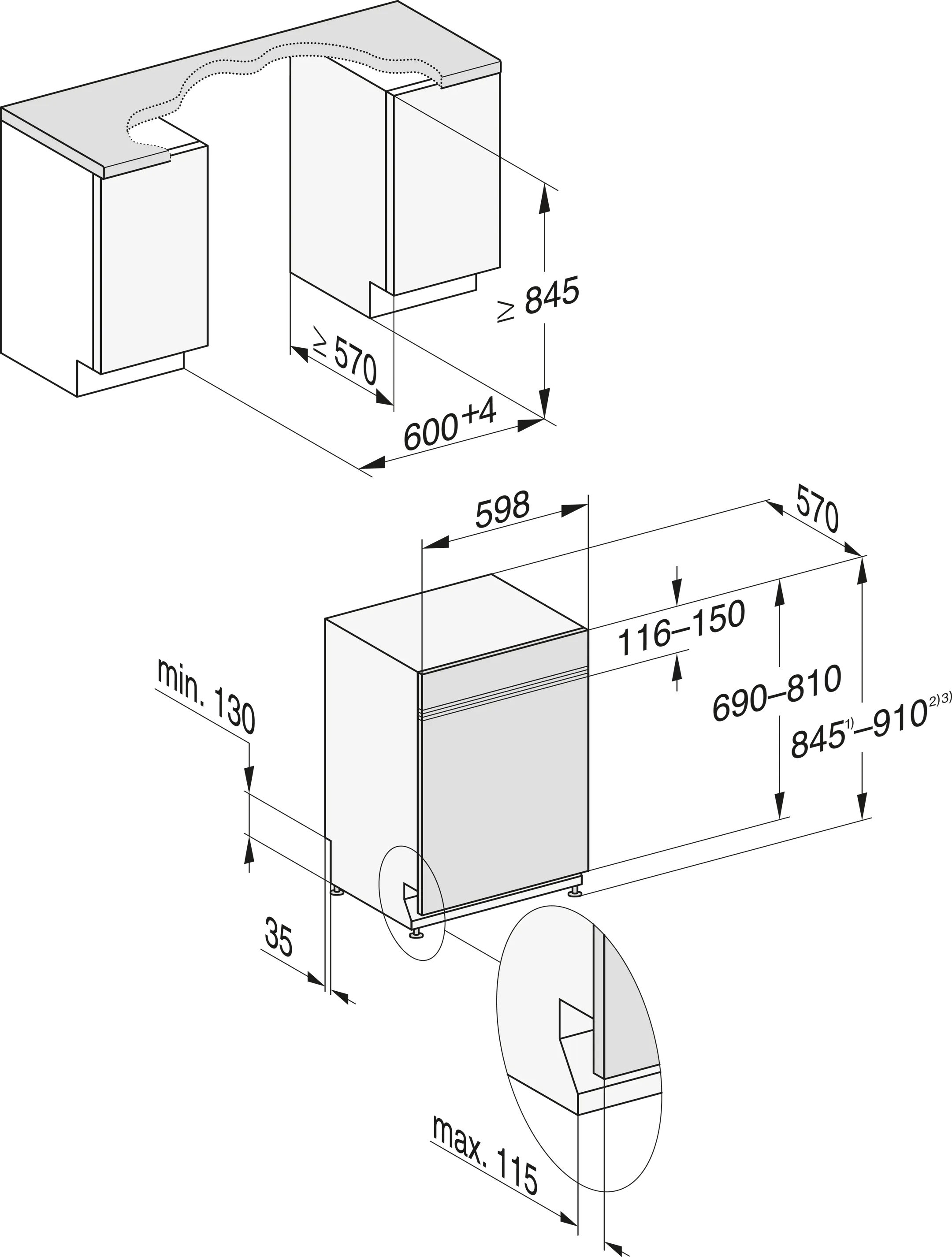 Lave-vaisselle semi-encastrable G5817 SCi XXL Active Plus