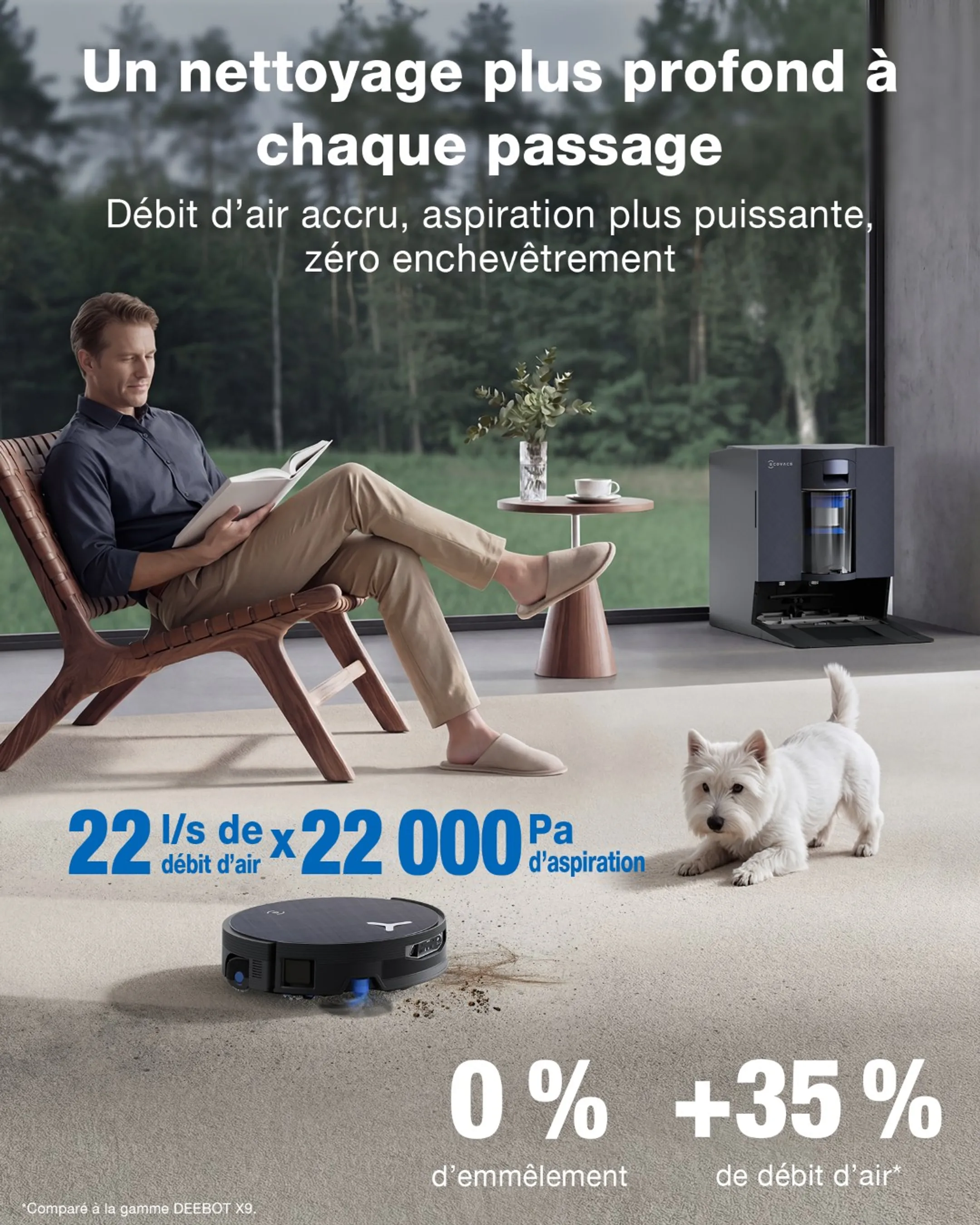 Robot aspirateur laveur Deebot X12 OmniCyclone