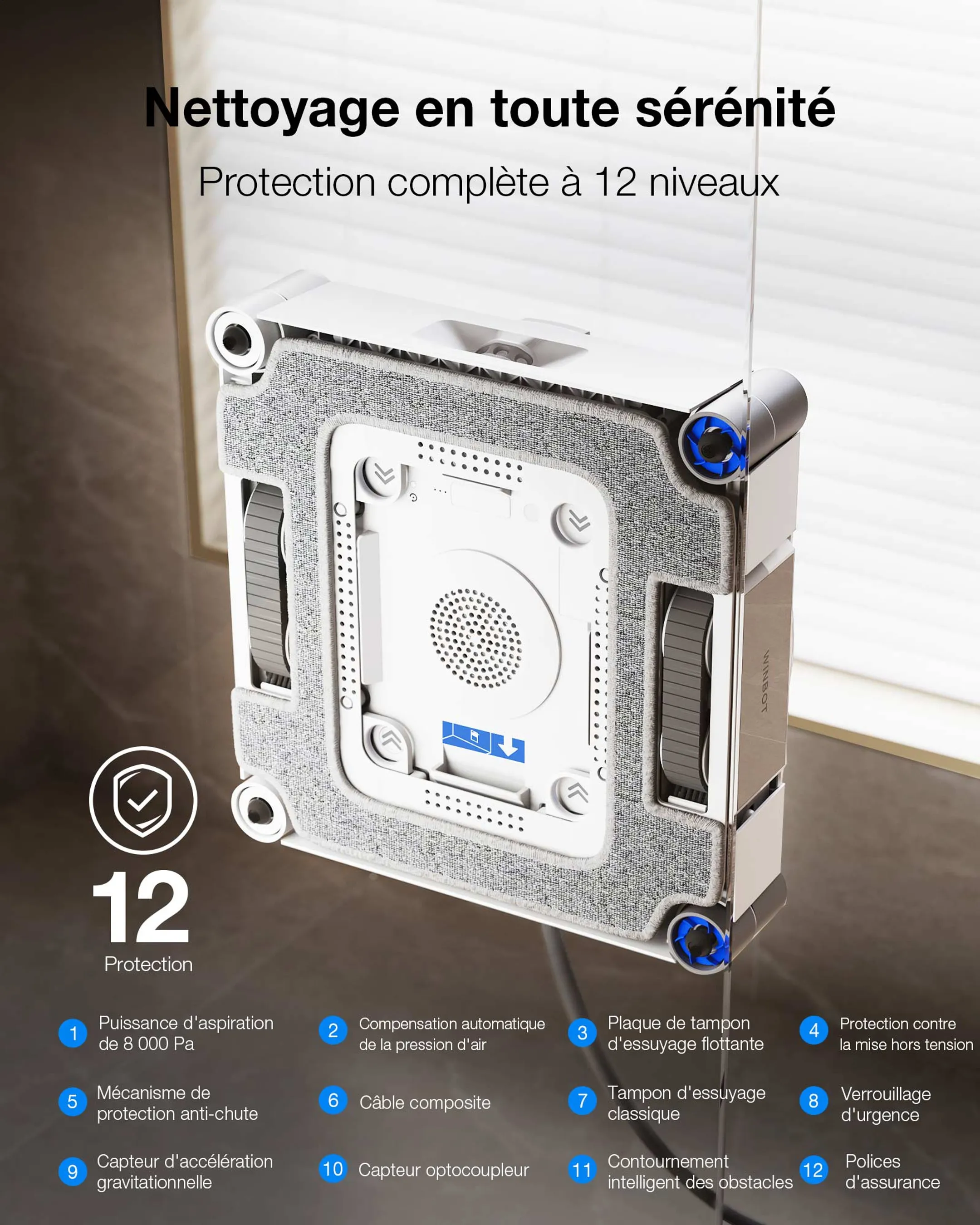 Robot lave vitre Winbot W3 Omni