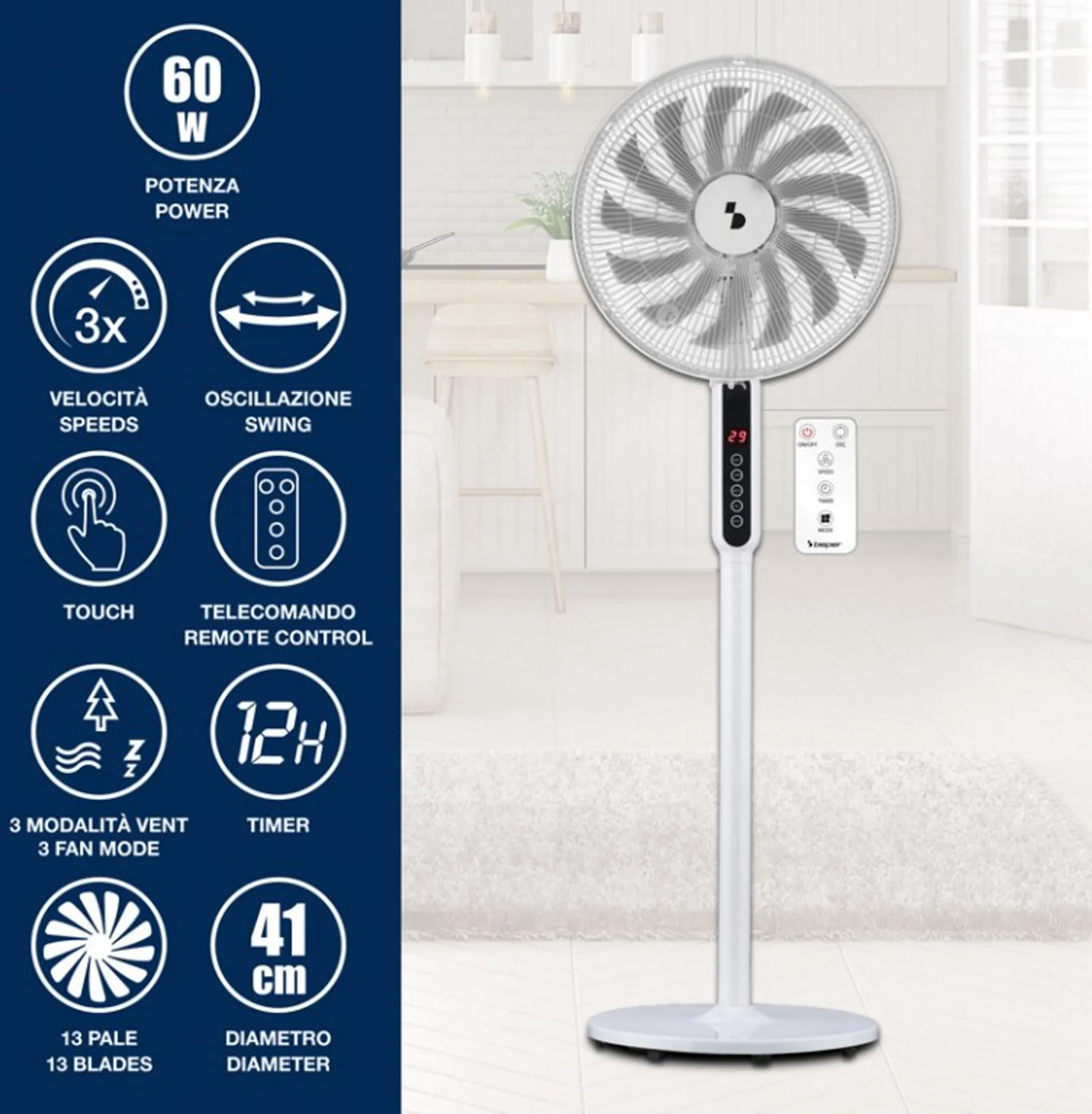 Ventilateur Deluxe Trio Floor P206VEN154