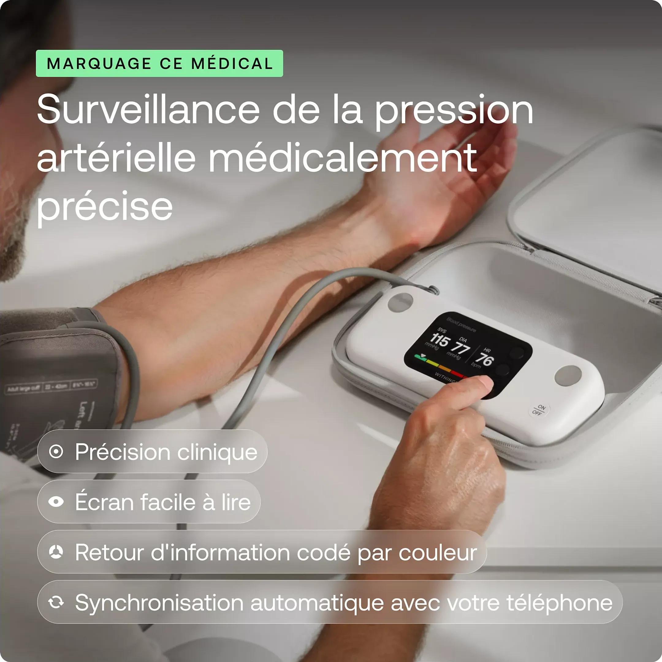 Tensiomètre connecté BPM Vision