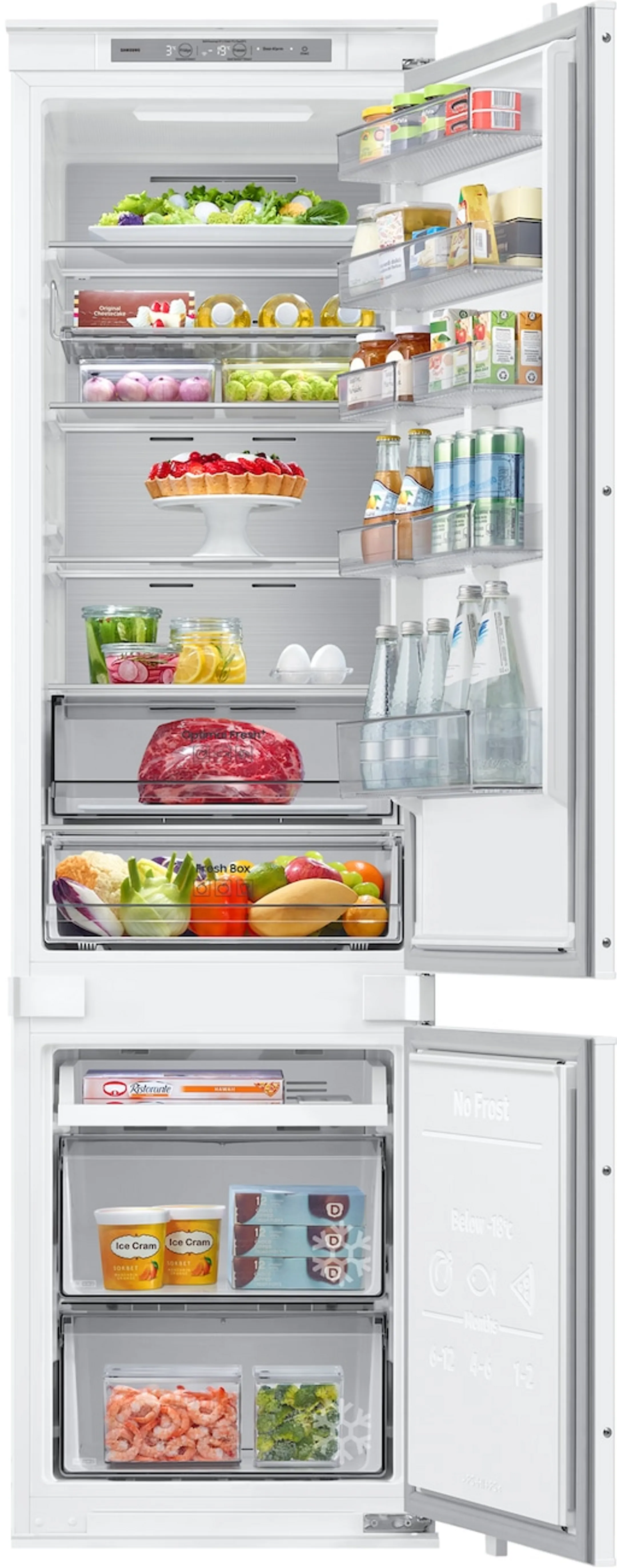 Combi Frigo congélateur encastrable Bespoke AI BRB80F30AES0EF