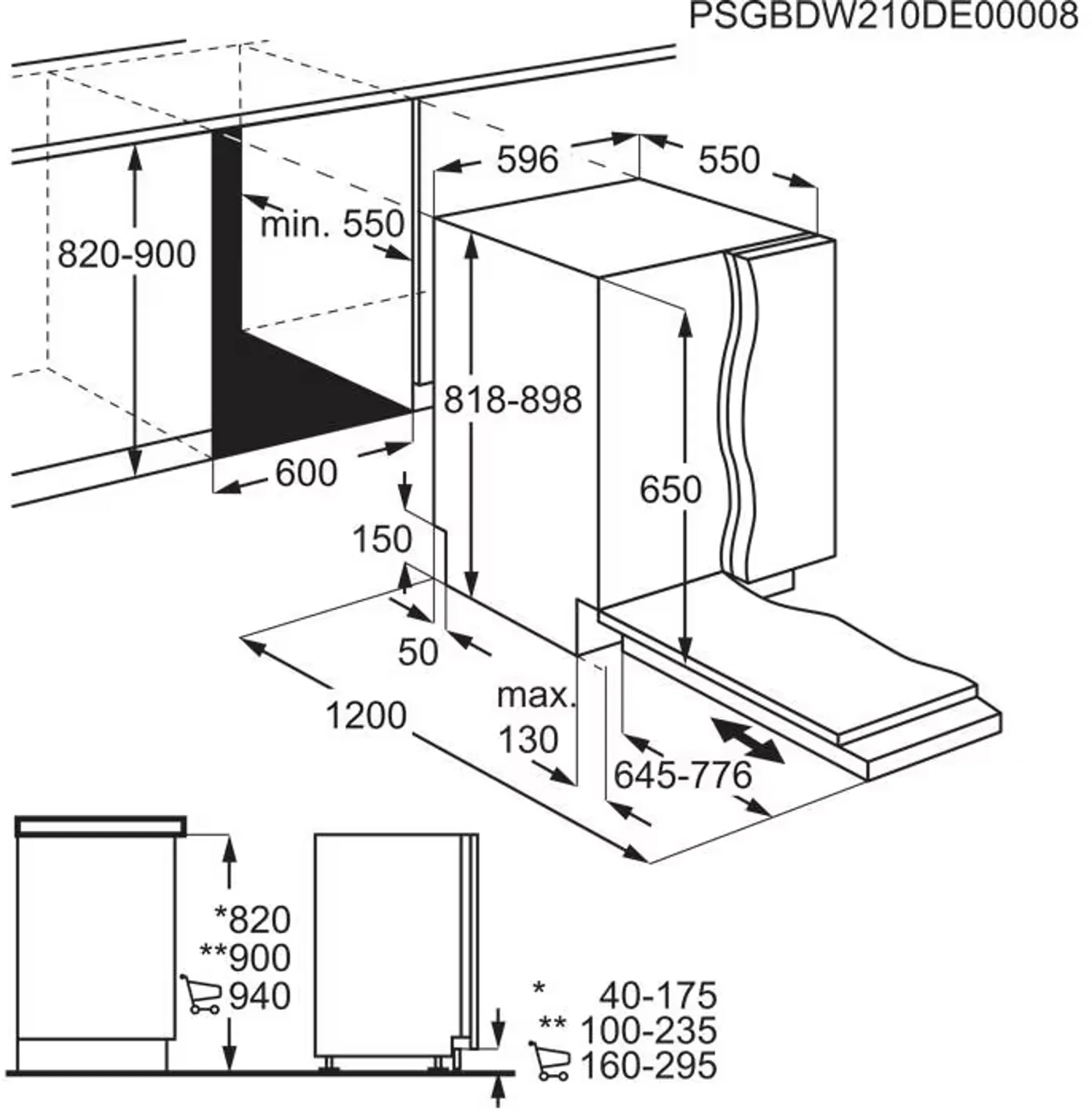Built-in dishwasher 6000 GI6200B2SC