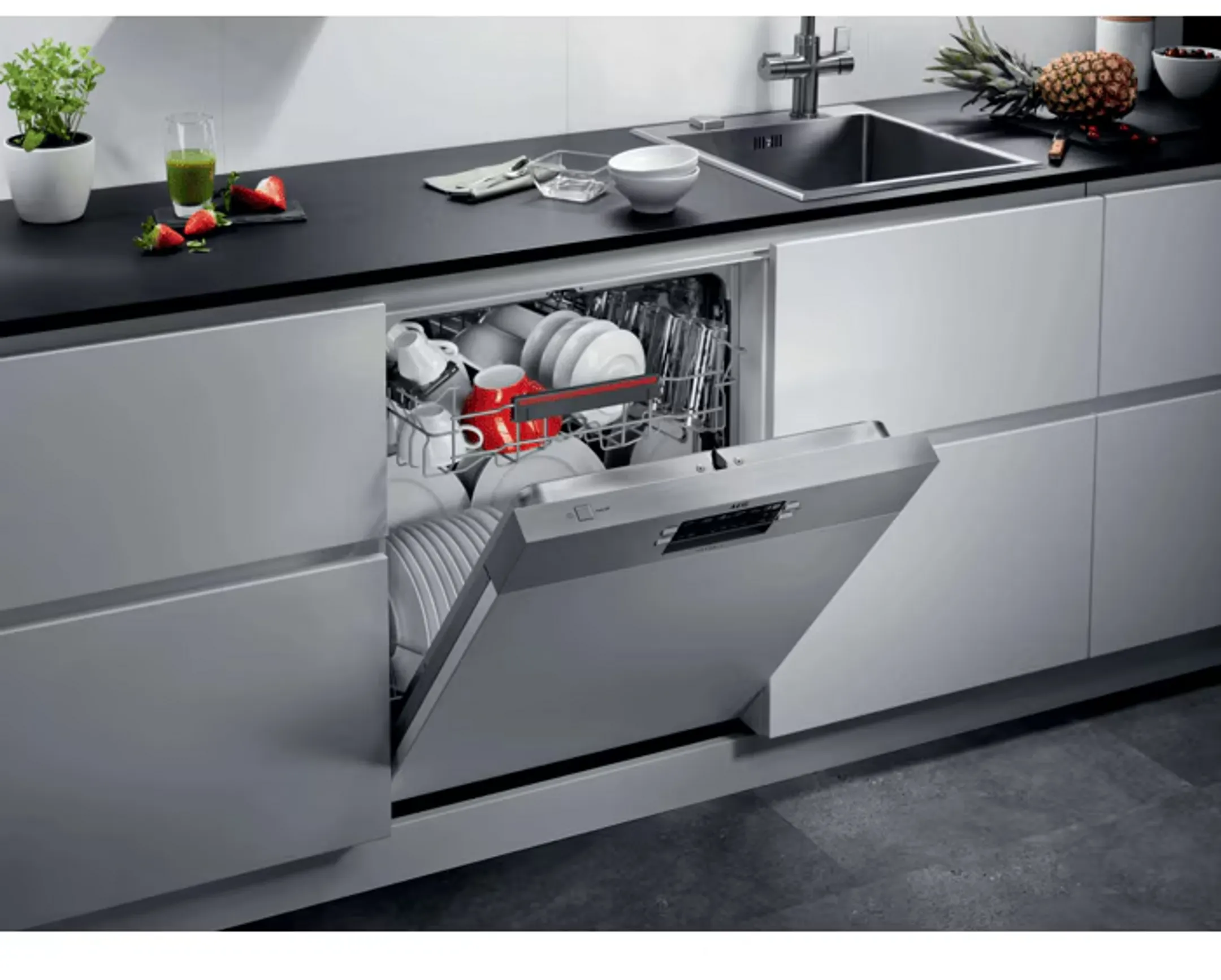 Lave-vaisselle semi-encastrable 5000 AirDry FEB52630ZM
