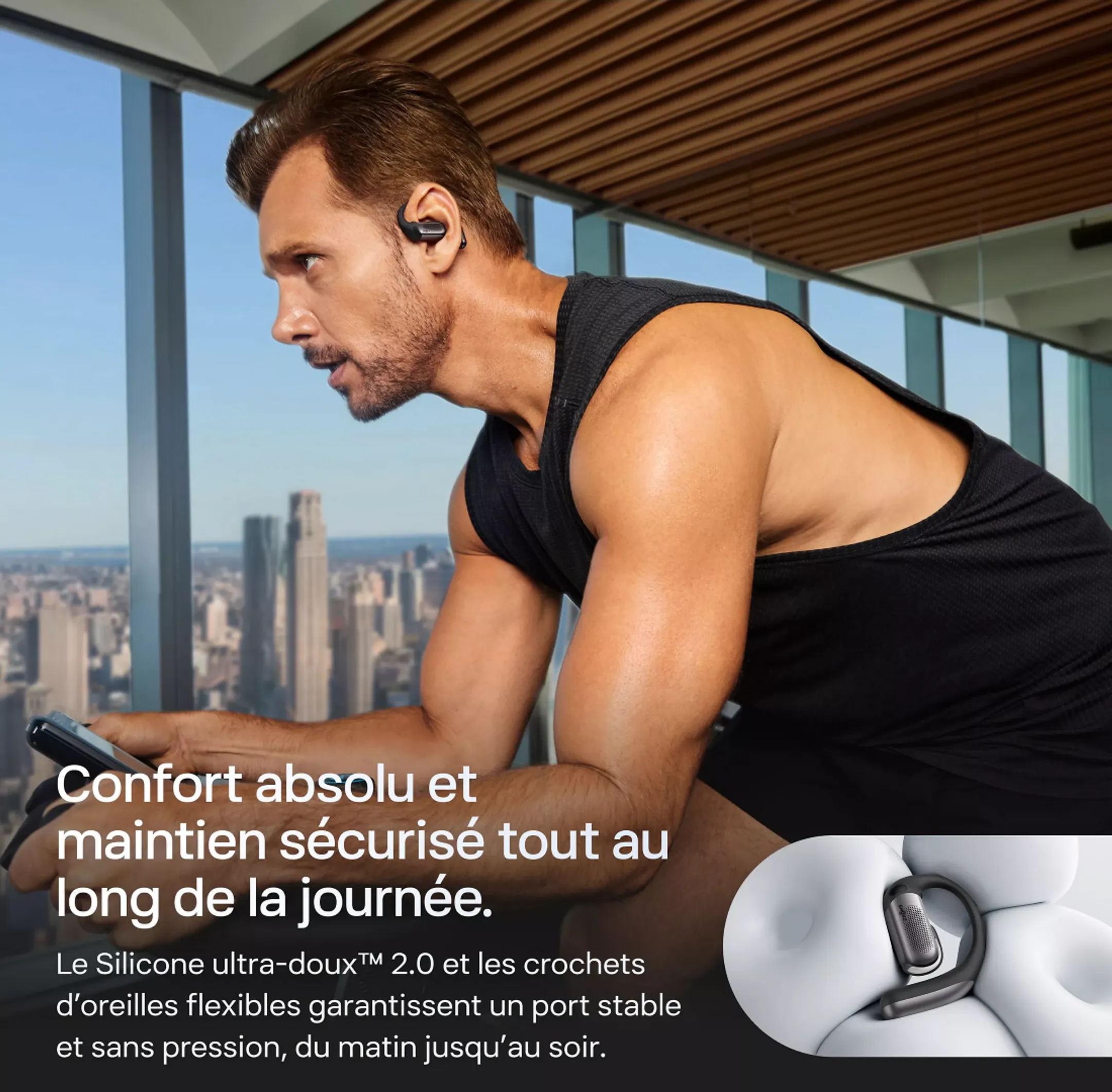 Kabellose-Ohrhörer OpenFit Pro Schwarz