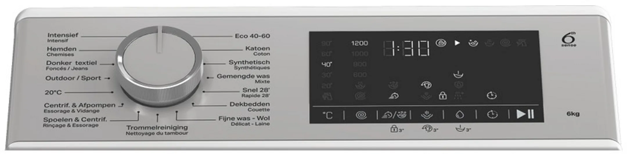 Top-loading Washing Machine 6kg TW 622S FRESHCARE BE 