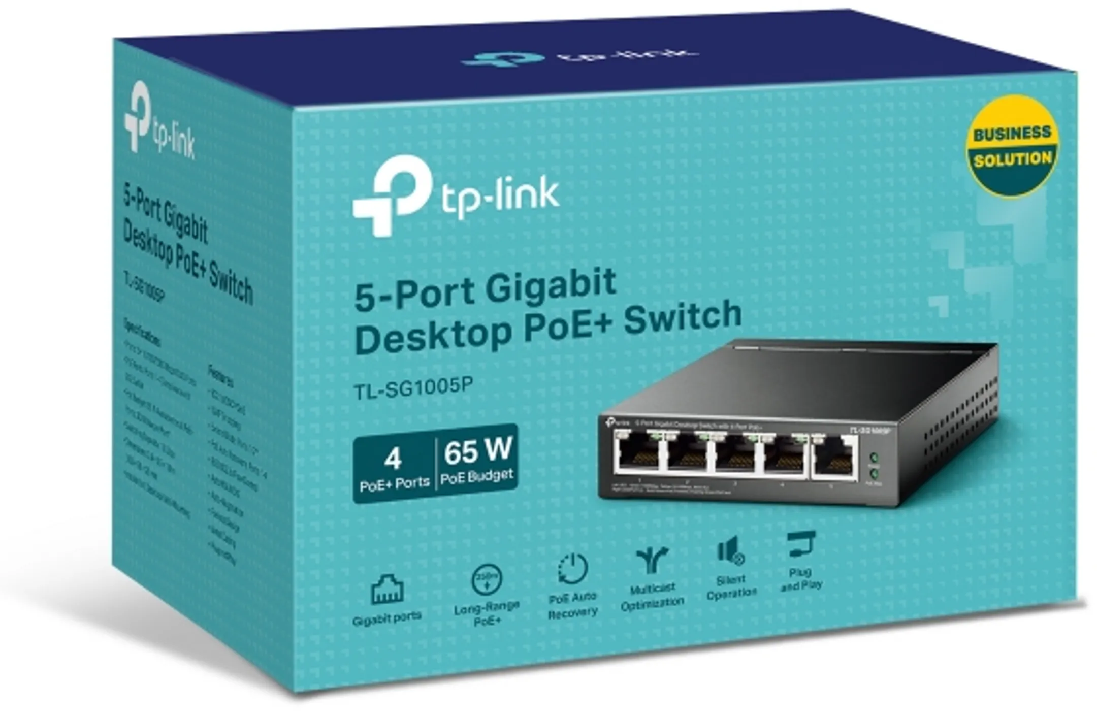 Switch Ethernet Gigabit 5 ports PoE TL-SG1005P