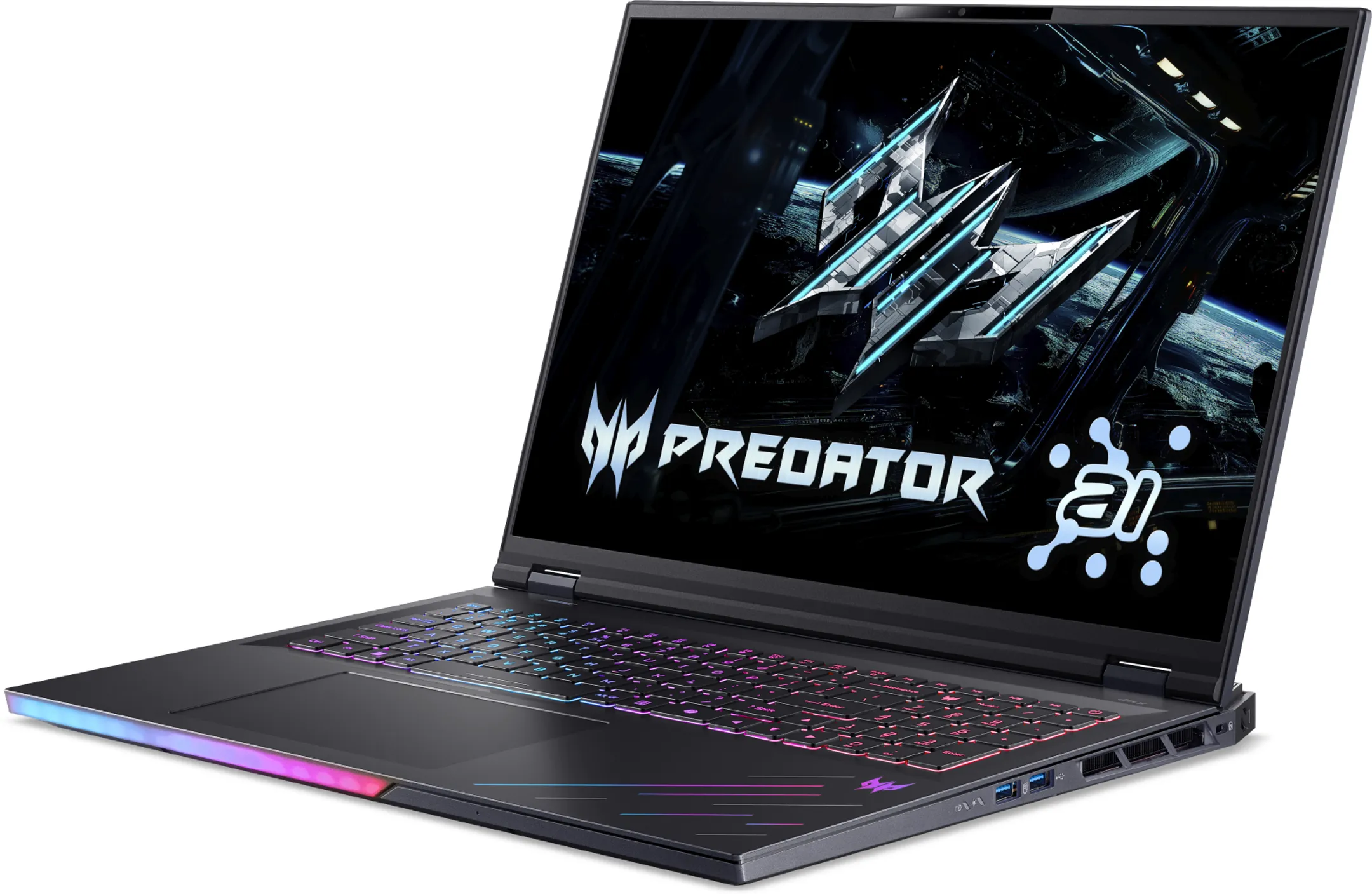 Laptop Gaming 18" Predator Helios 18 AI Ultra 9 64Go 3To RTX 5080 Qwertz PH18-73-9462
