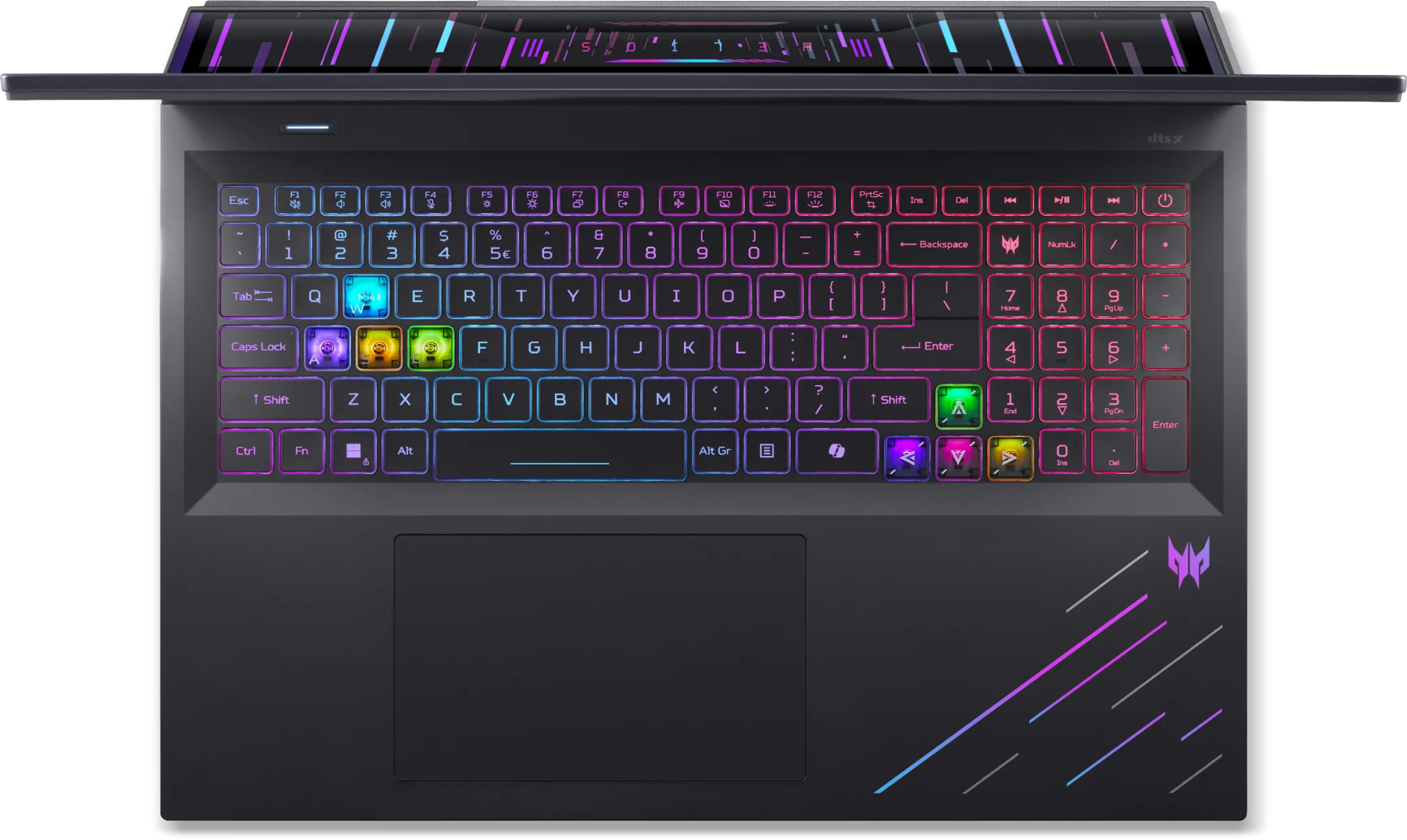 Laptop Gaming 18" Predator Helios 18 AI Ultra 9 64Go 3To RTX 5080 Qwertz PH18-73-9462