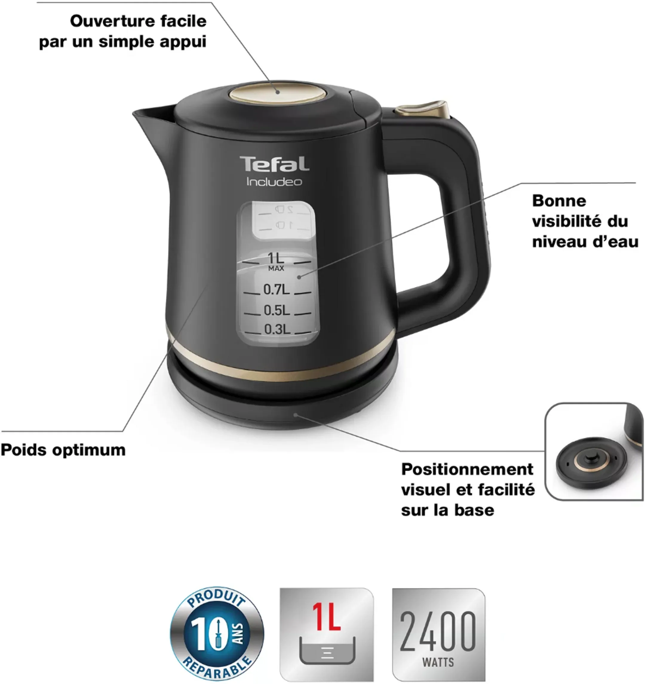 Bouilloire Includeo KI533811