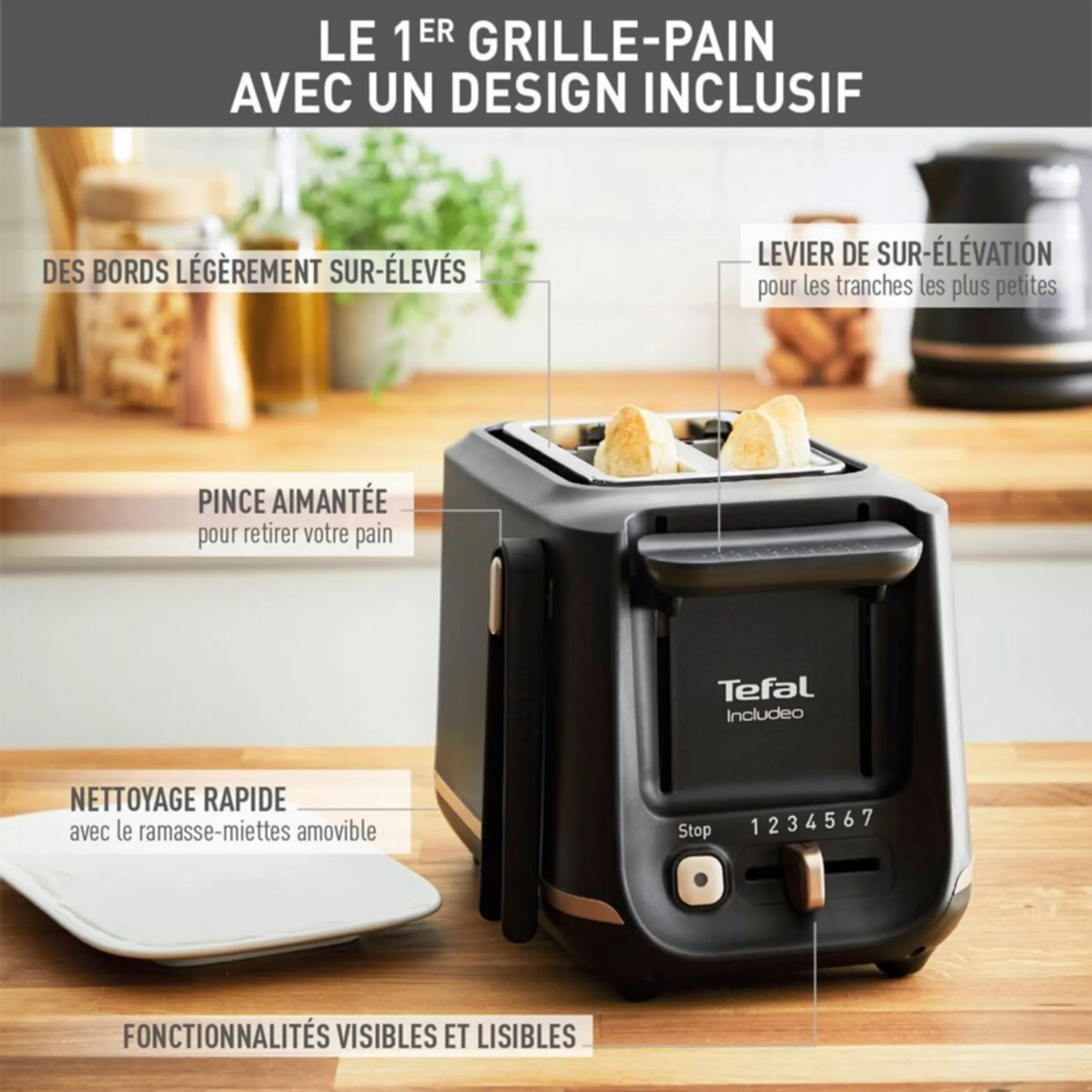 Grille-pain Includeo TT533811