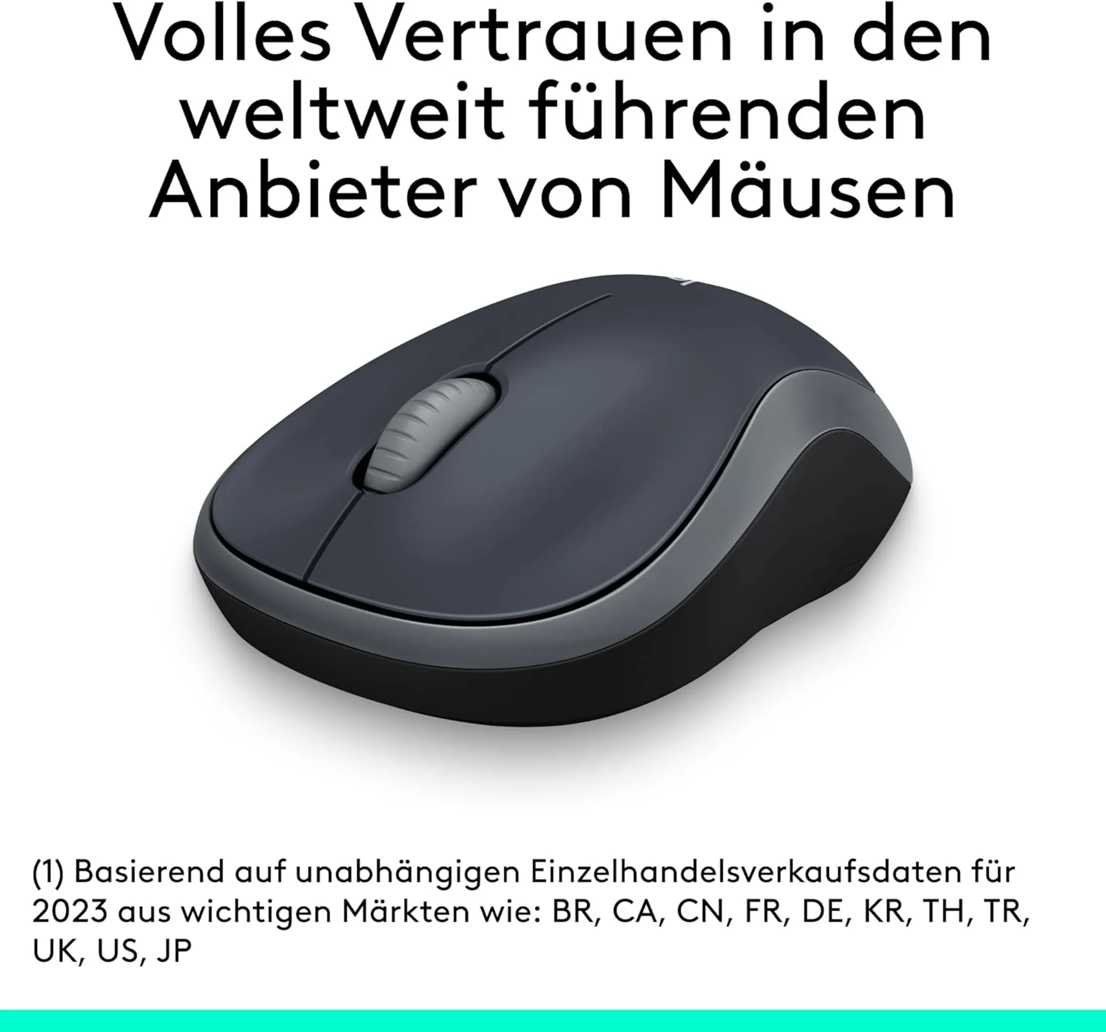 Kabellose Maus M185 Swift Grey