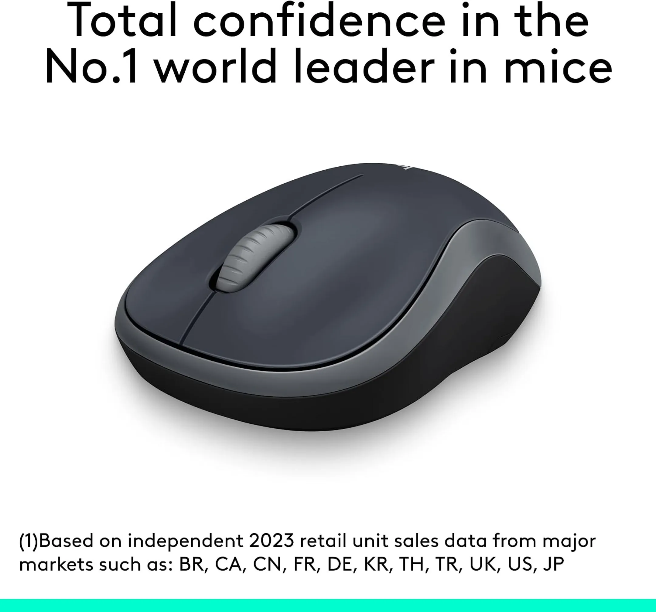 Wireless Mouse M185 Swift Grey