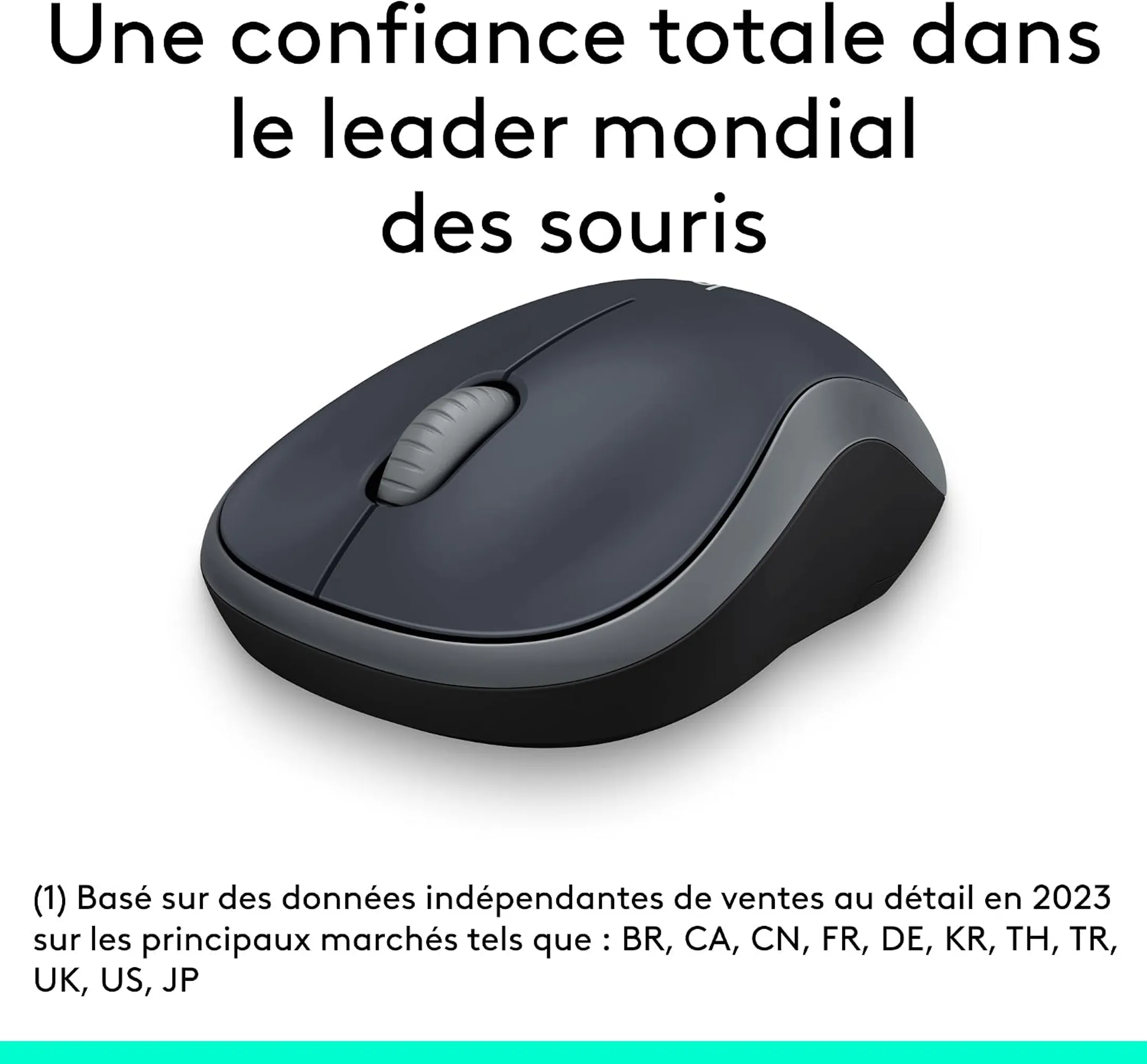 Souris sans fil M185 Swift Grey