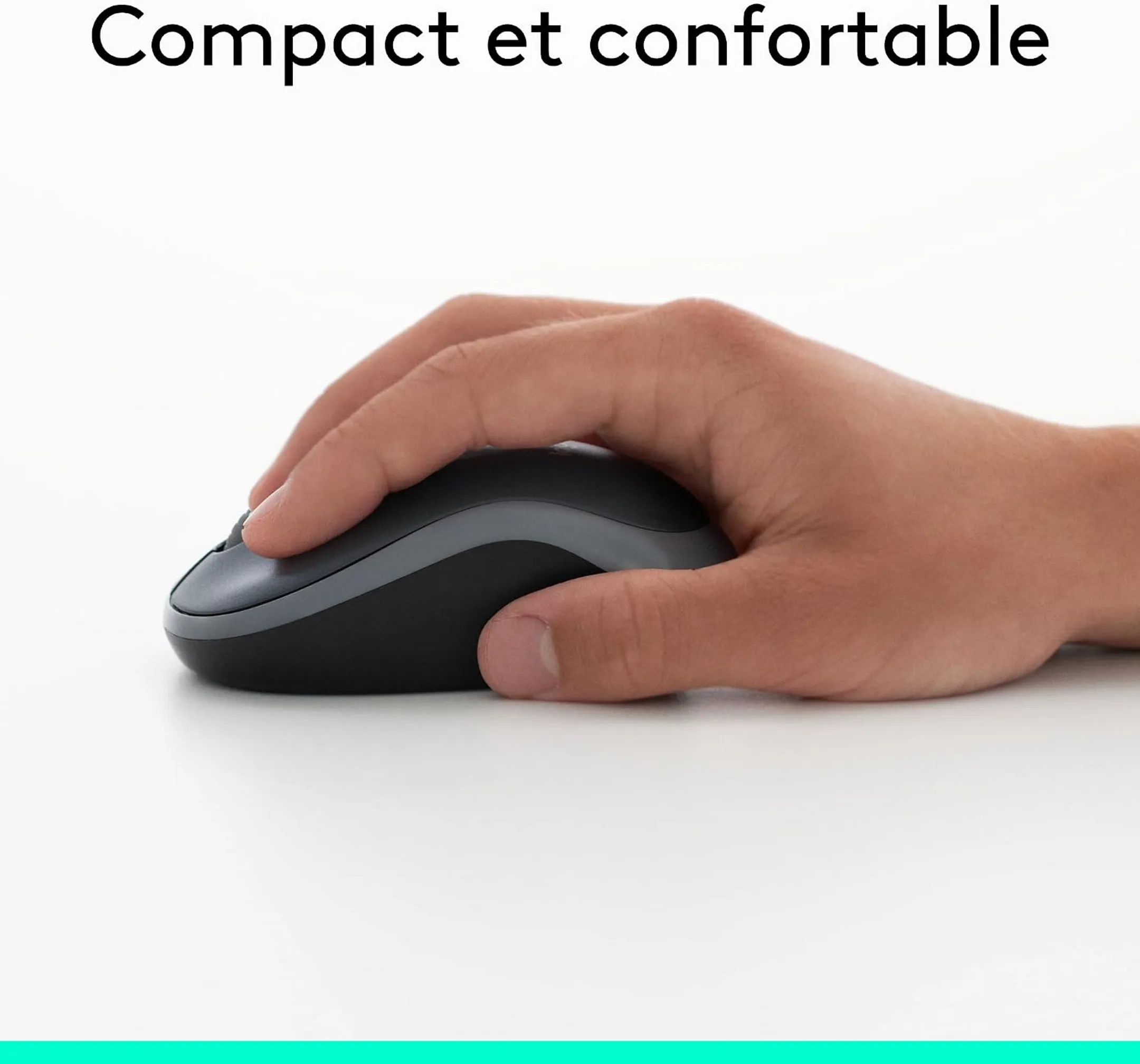 Souris sans fil M185 Swift Grey